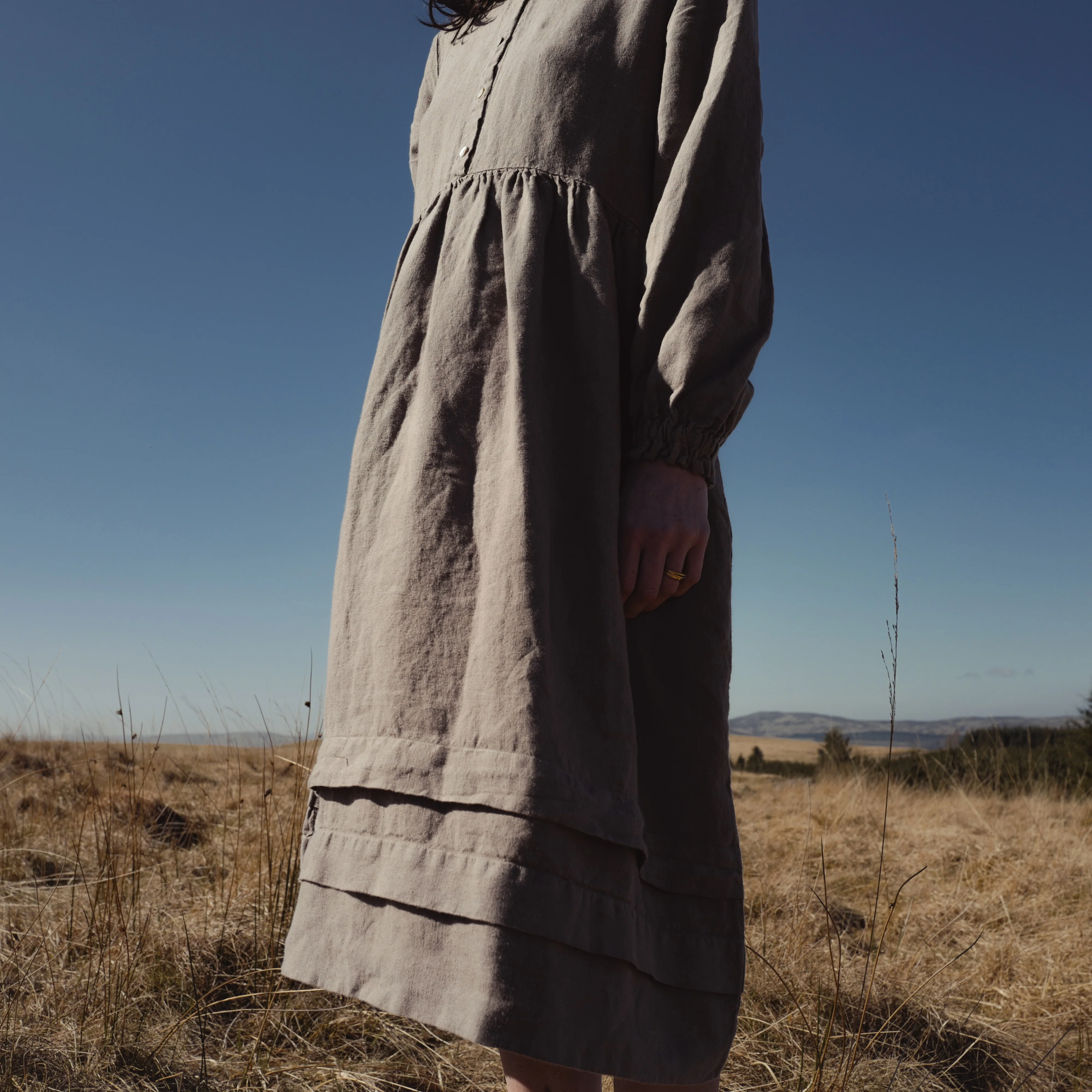 Ash Women's Dress - Linen - Timber - Image 3