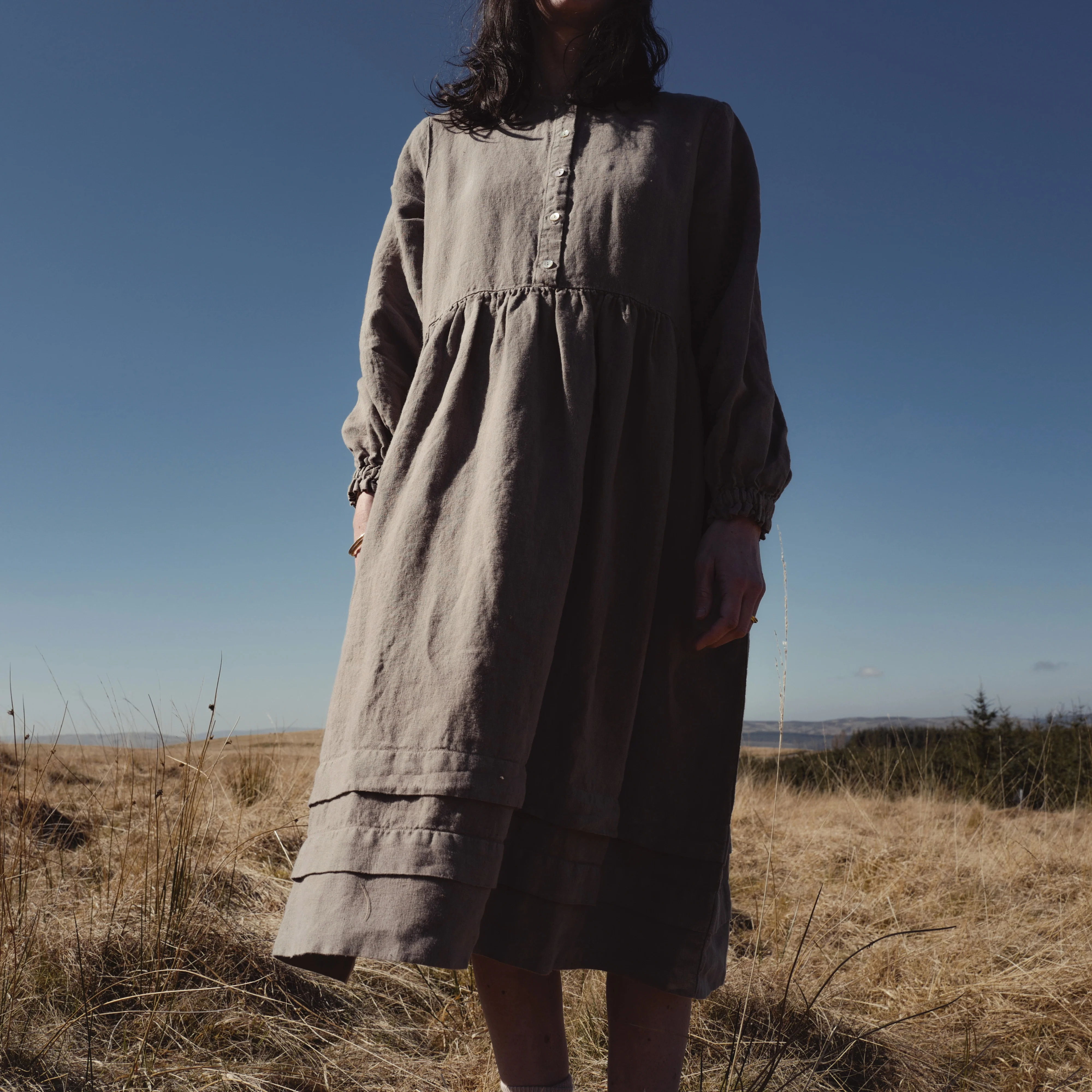 Ash Women's Dress - Linen - Timber - Image 4