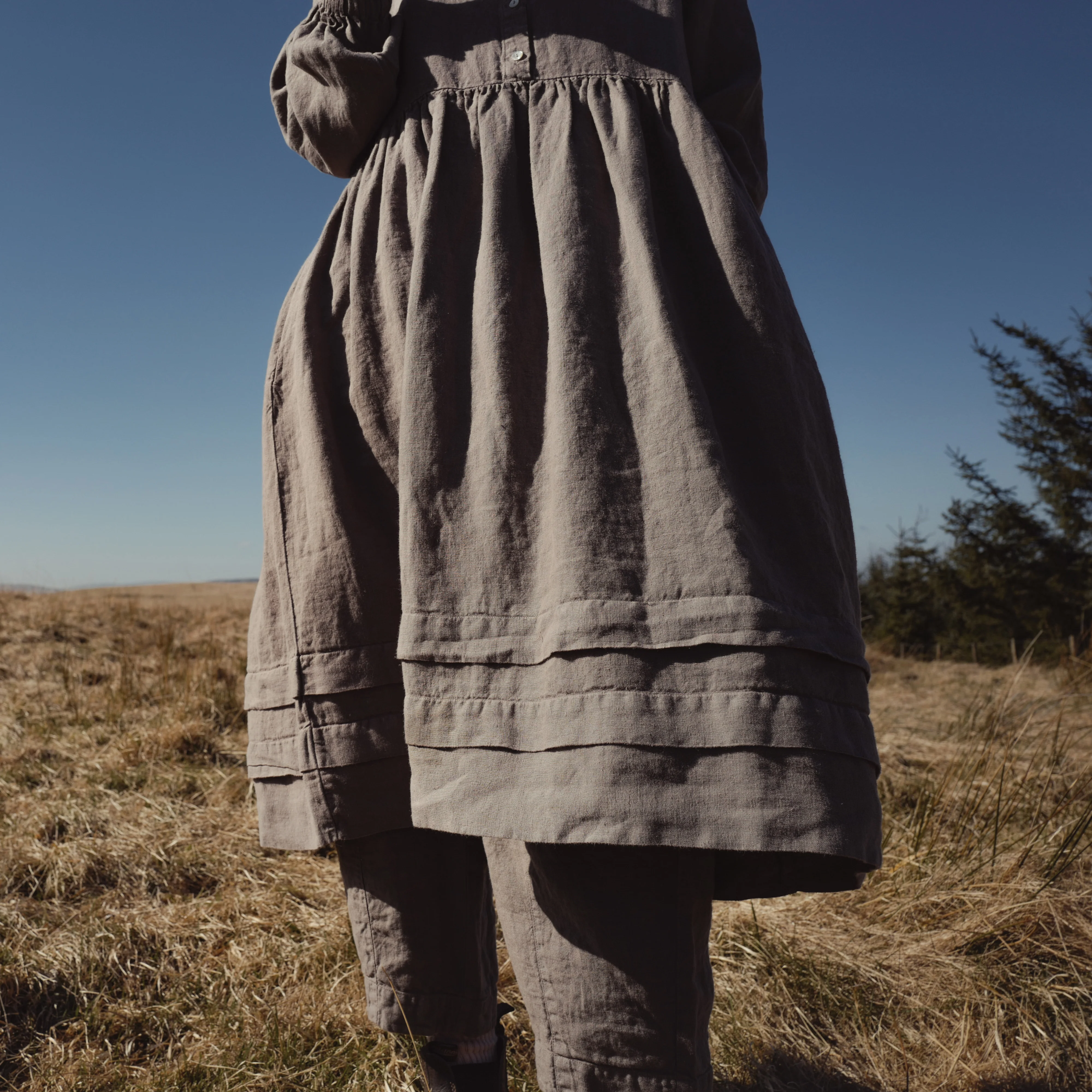 Ash Women's Dress - Linen - Timber - Image 5