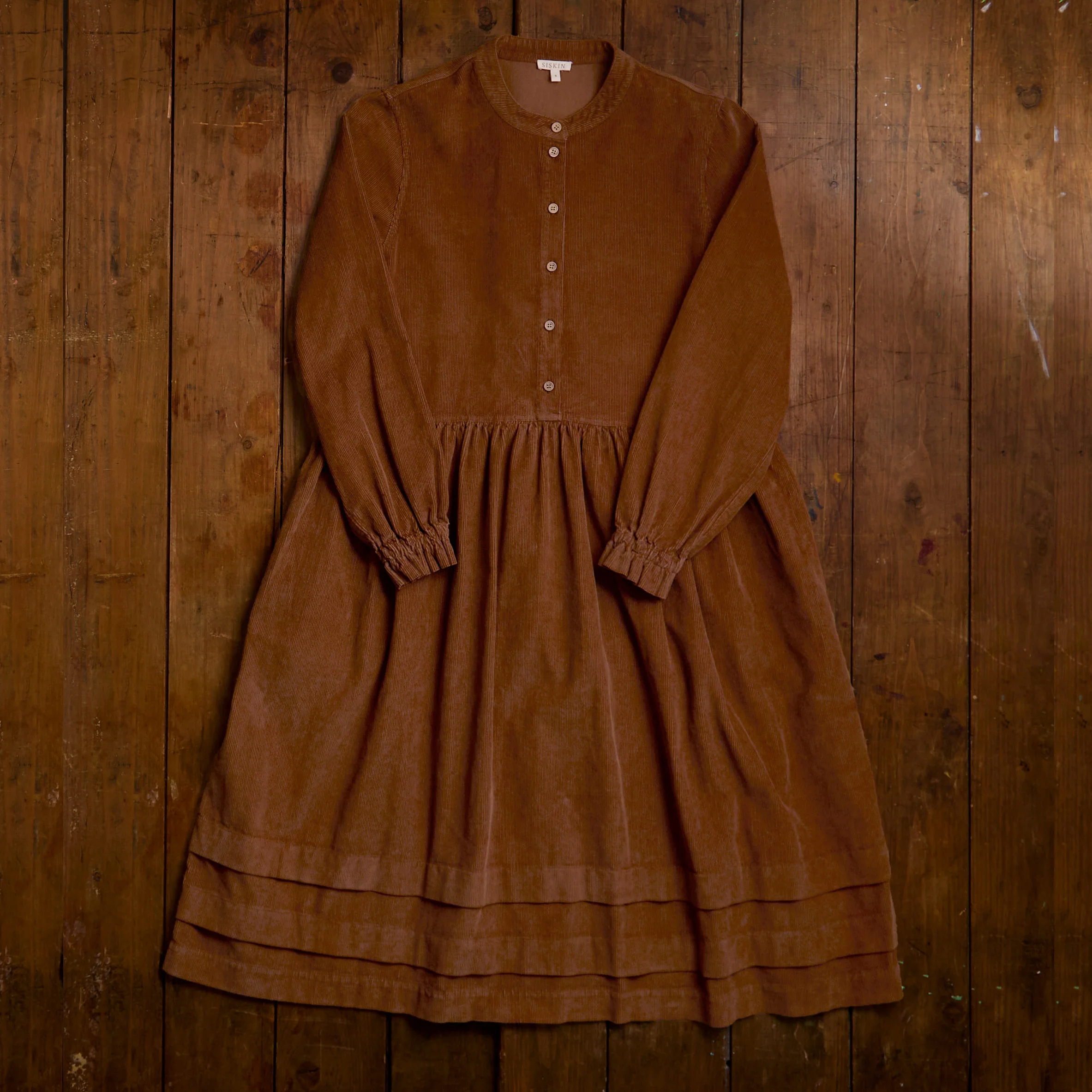 Ash Women's Dress - Cotton Corduroy - Auburn - Image 2