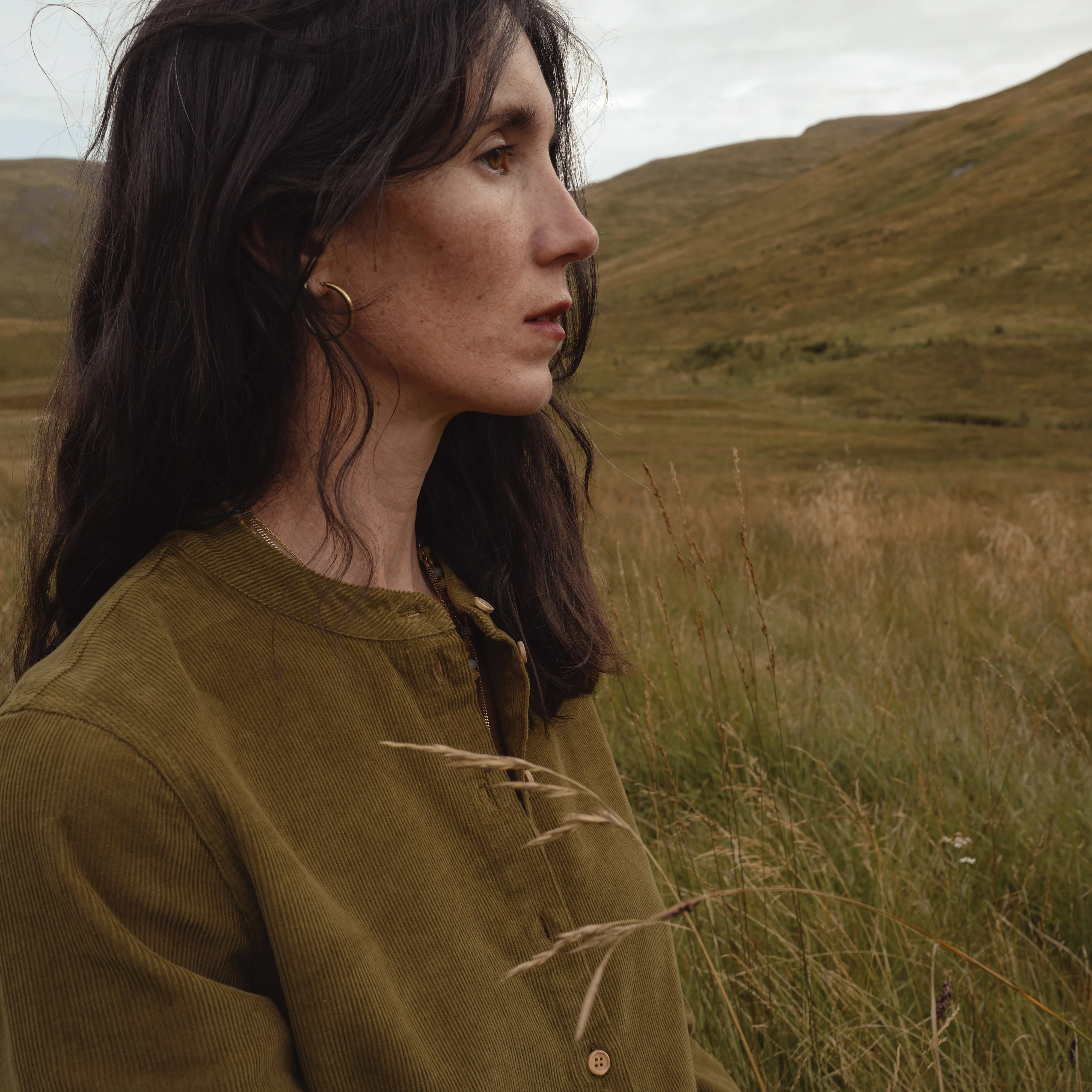Ash Women's Dress - Cotton Corduroy - Seaweed - Image 6