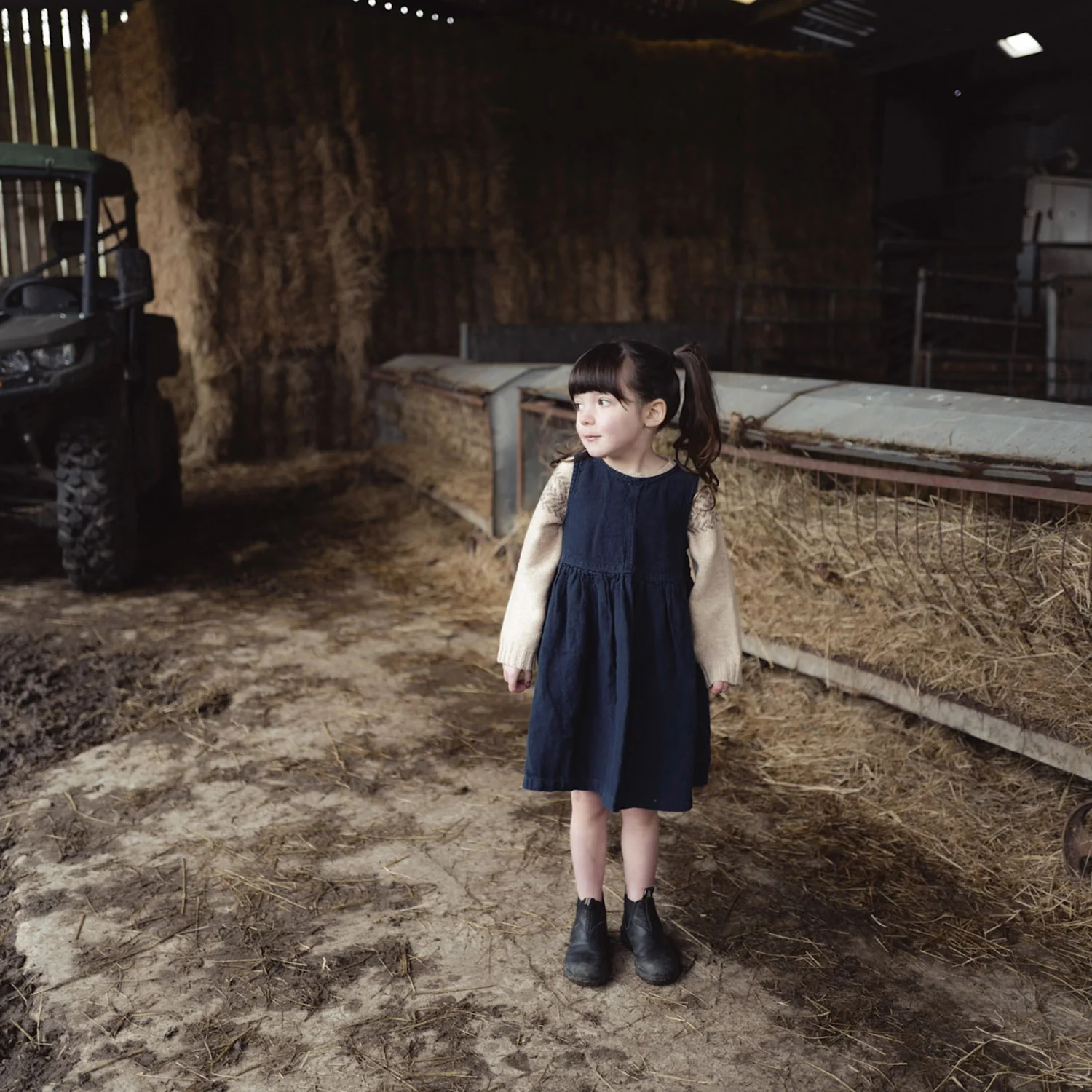 Aspen Baby & Kids Dress - Linen - Midnight - Image 7