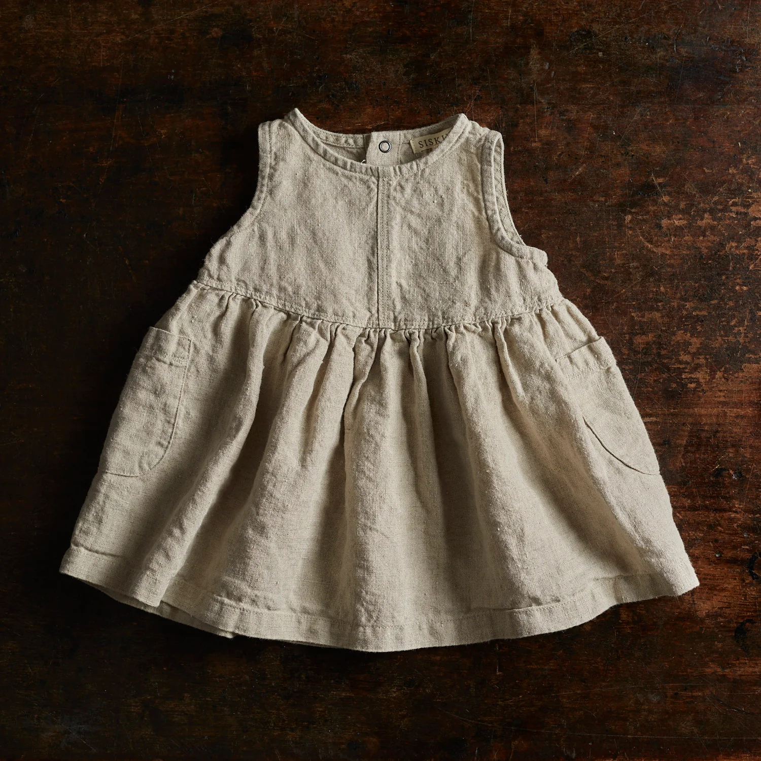 Aspen Baby & Kids Dress - Linen - Natural - Image 5