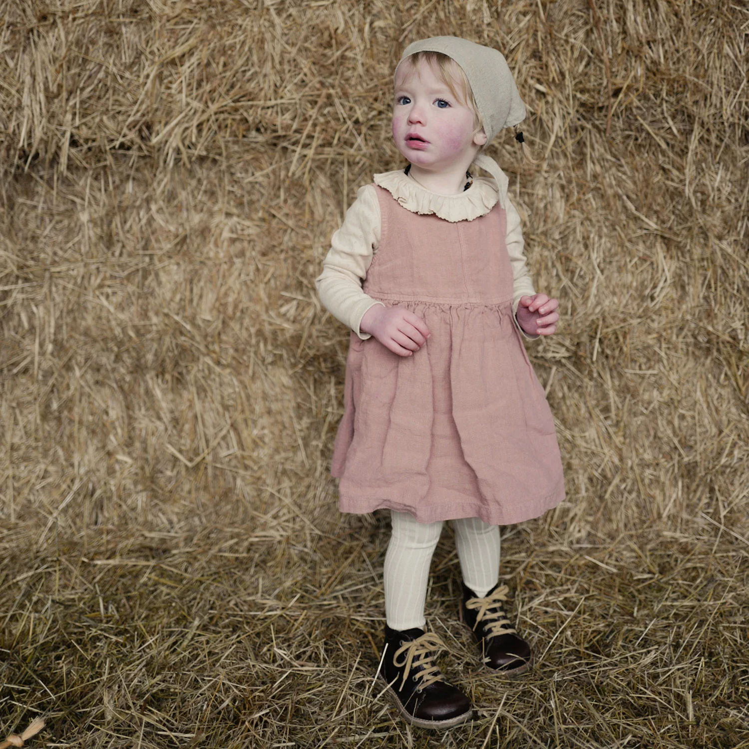 Aspen Baby & Kids Dress - Linen - Peony - Image 12