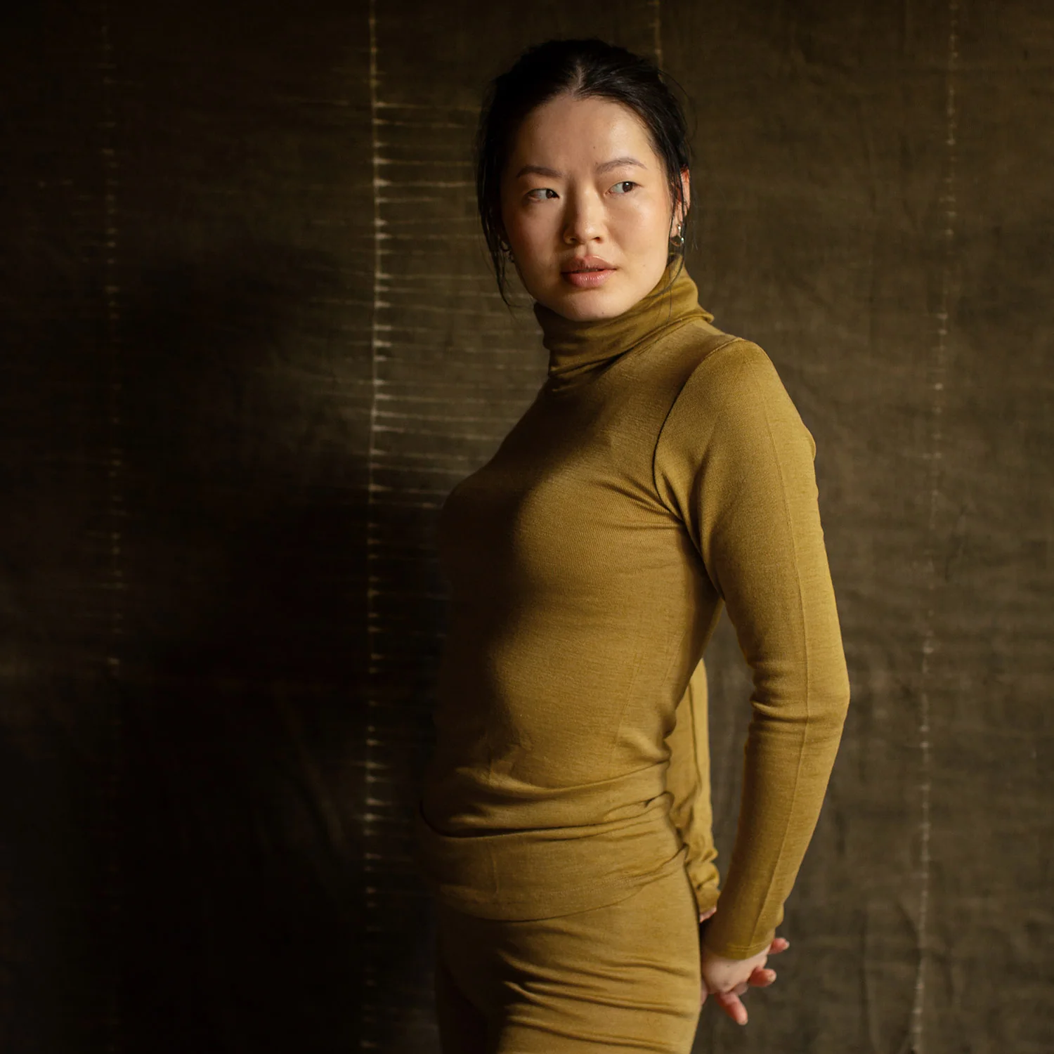 Auk Women's Top - Merino Wool & Silk - Pistachio - Image 4