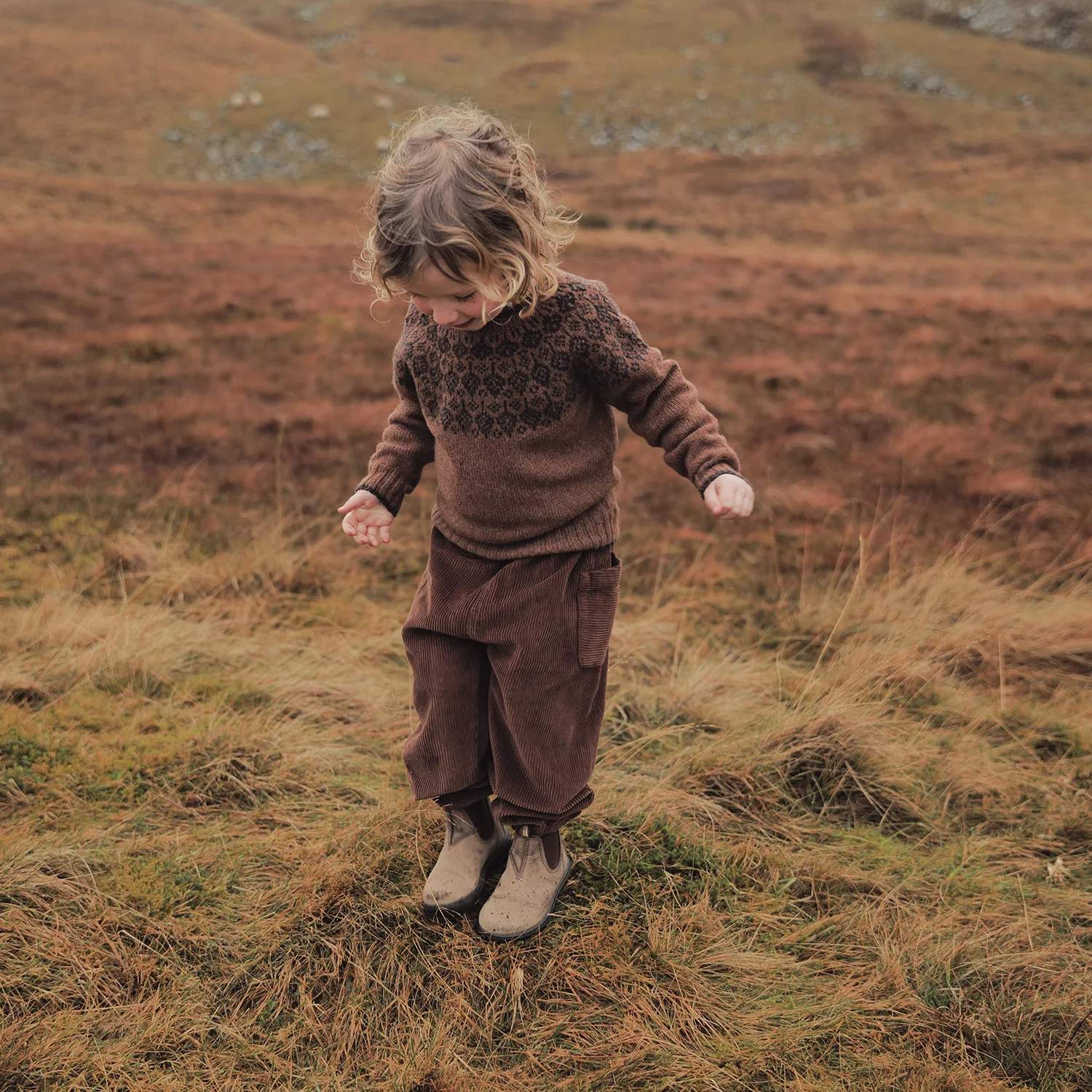 Autumn Baby & Kids Sweater - Superfine Lambswool - Hazelnut - Image 2