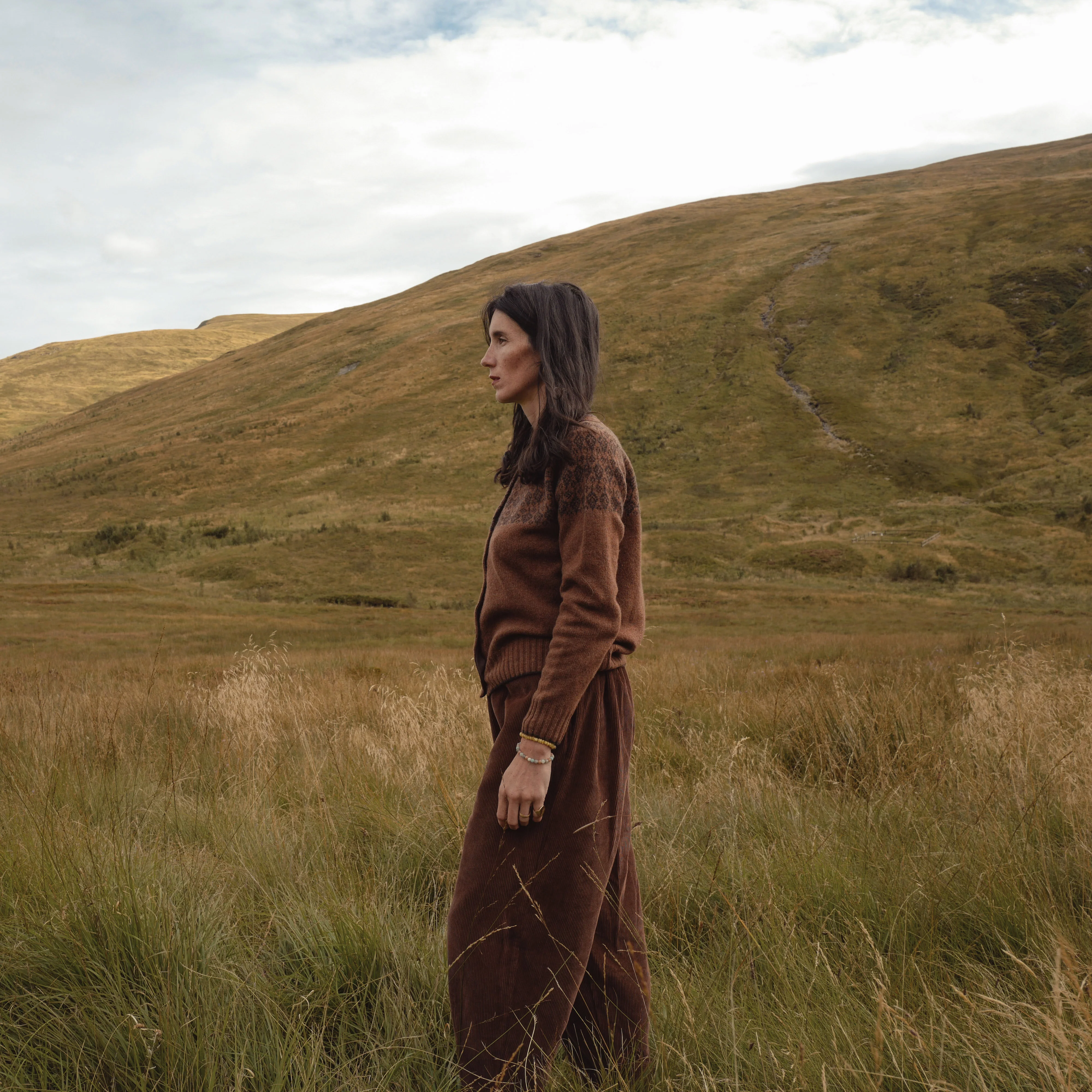 Autumn Women's Cardigan - Superfine Lambswool - Hazelnut - Image 7