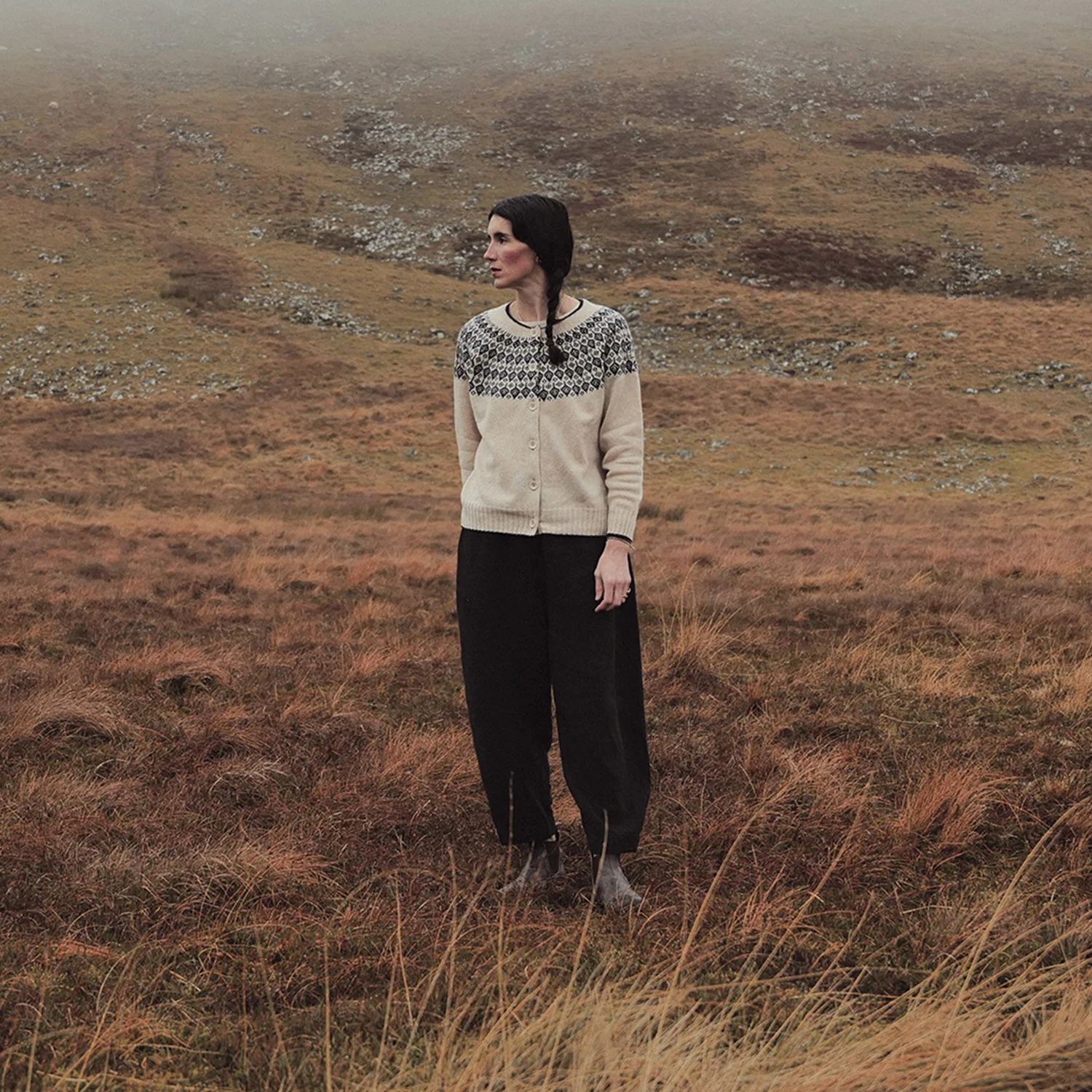 Autumn Women's Cardigan - Superfine Lambswool - Oat - Image 2