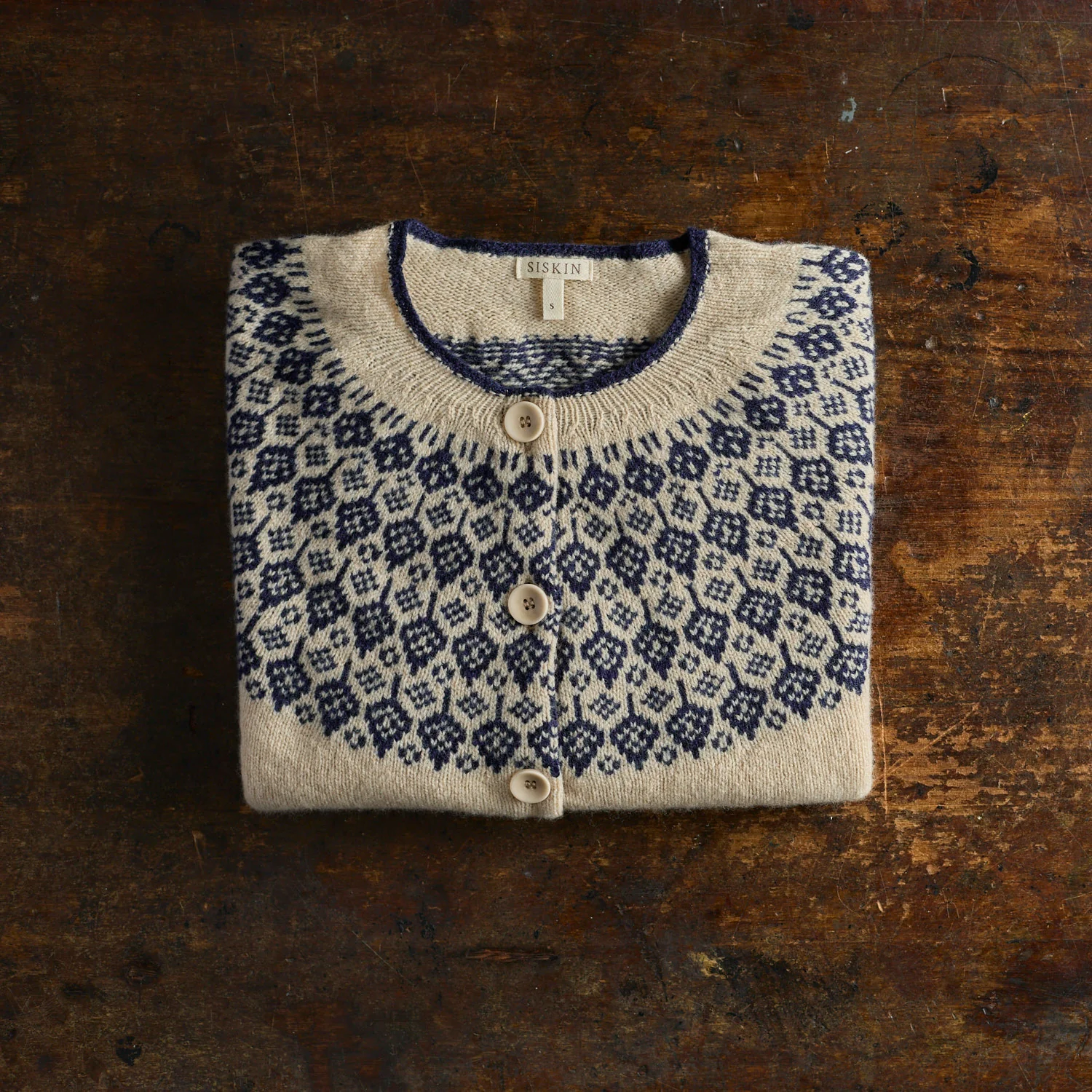 Autumn Women's Cardigan - Superfine Lambswool - Oat - Image 3