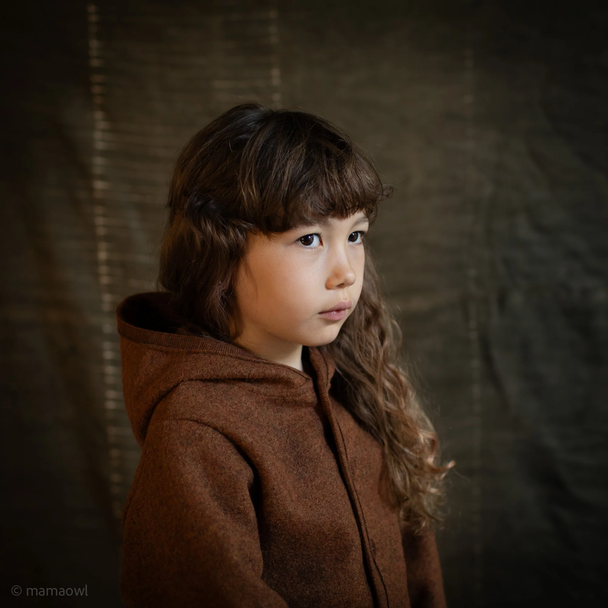 Bramble Baby & Kids Jacket - Boiled Merino Wool - Auburn - Image 7