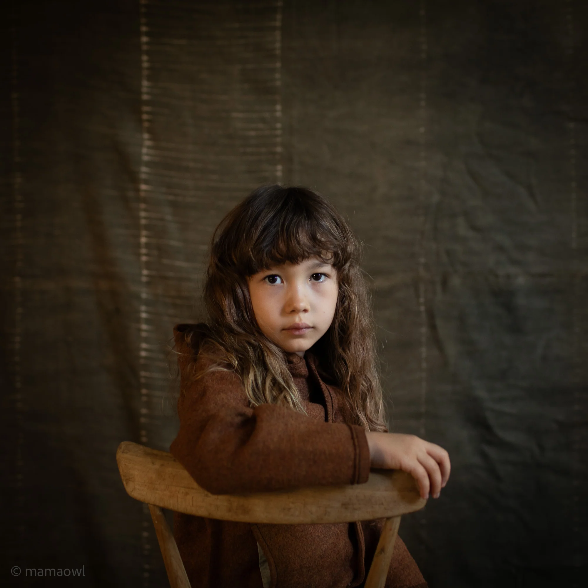 Bramble Baby & Kids Jacket - Boiled Merino Wool - Auburn - Image 9