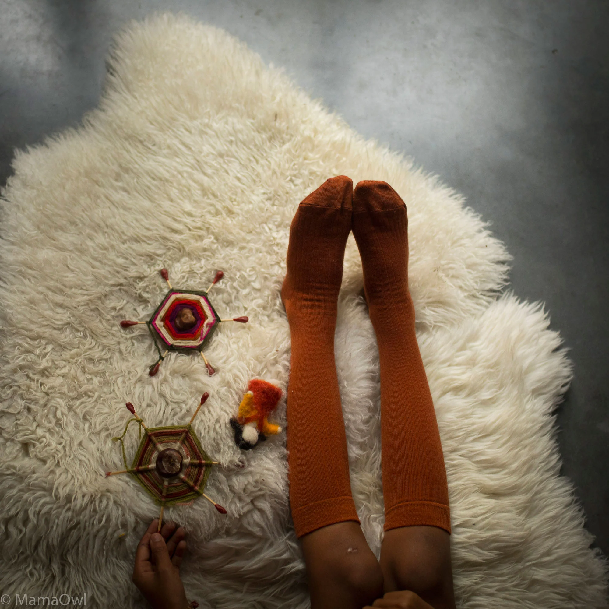 Weaver Baby & Kids Knee High Socks - Wool - Rust