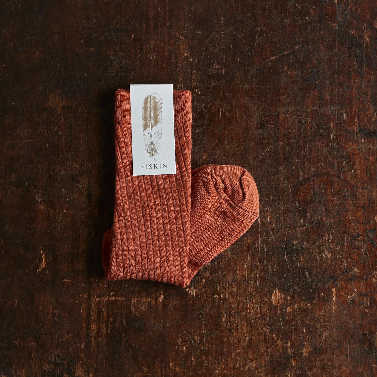 Weaver Baby & Kids Knee High Socks - Wool - Rust - Image 2