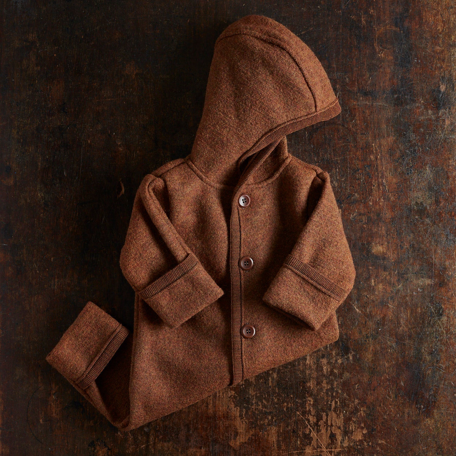Harvest Baby & Kids Overall - Boiled Merino Wool - Auburn - Image 2