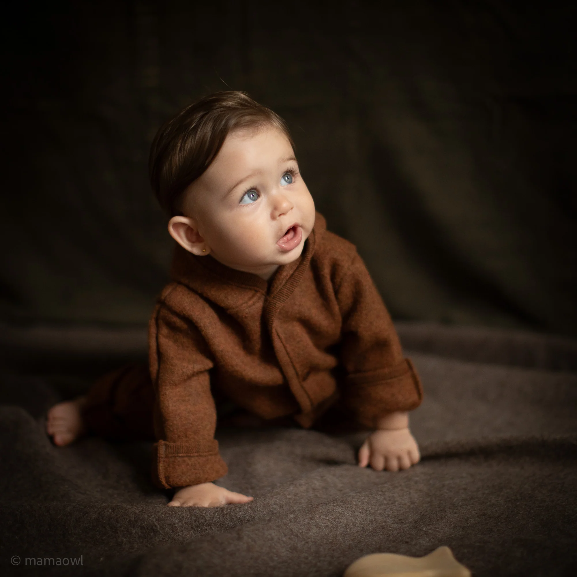 Harvest Baby & Kids Overall - Boiled Merino Wool - Auburn - Image 9