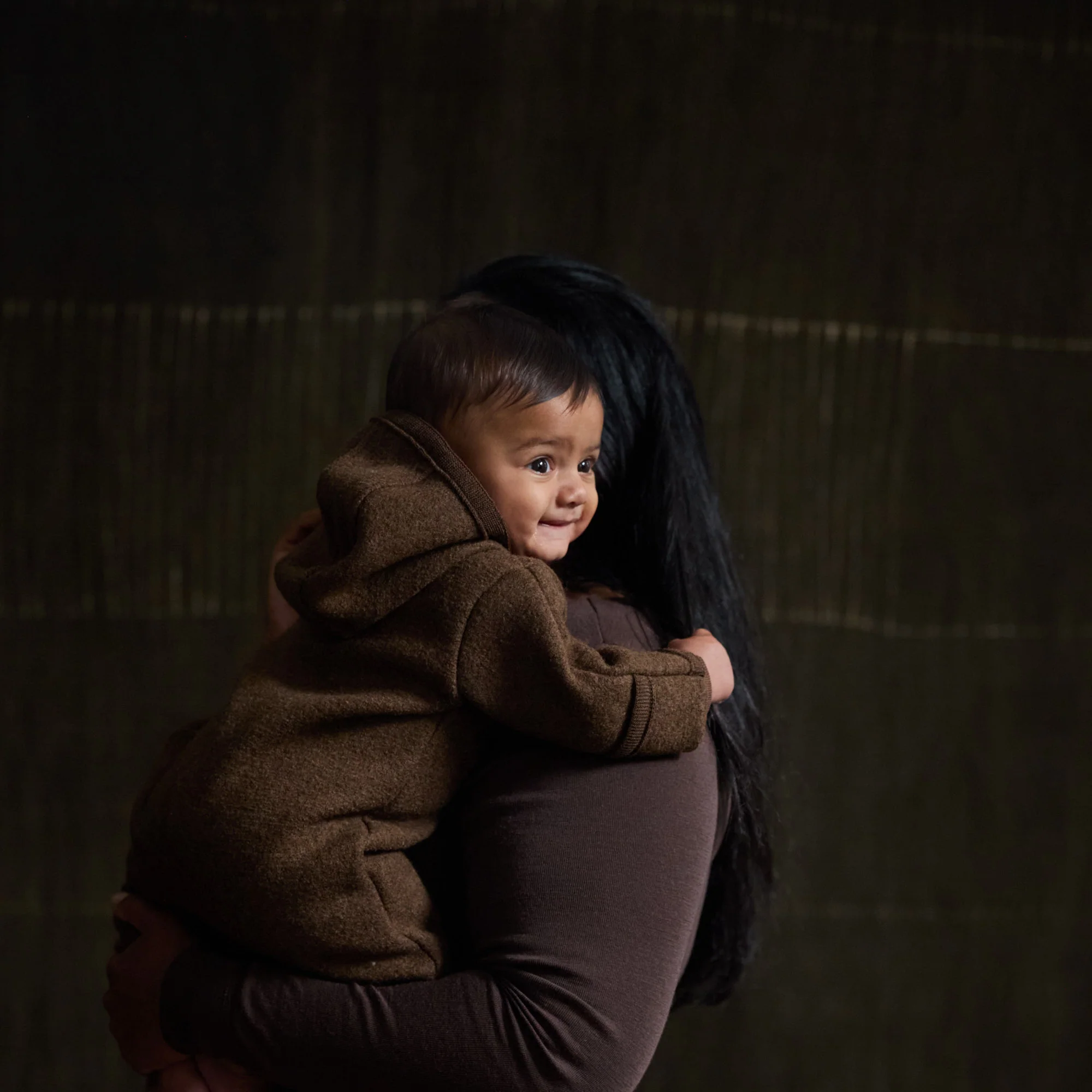 Harvest Baby & Kids Overall - Boiled Merino Wool - Hazelnut - Image 5