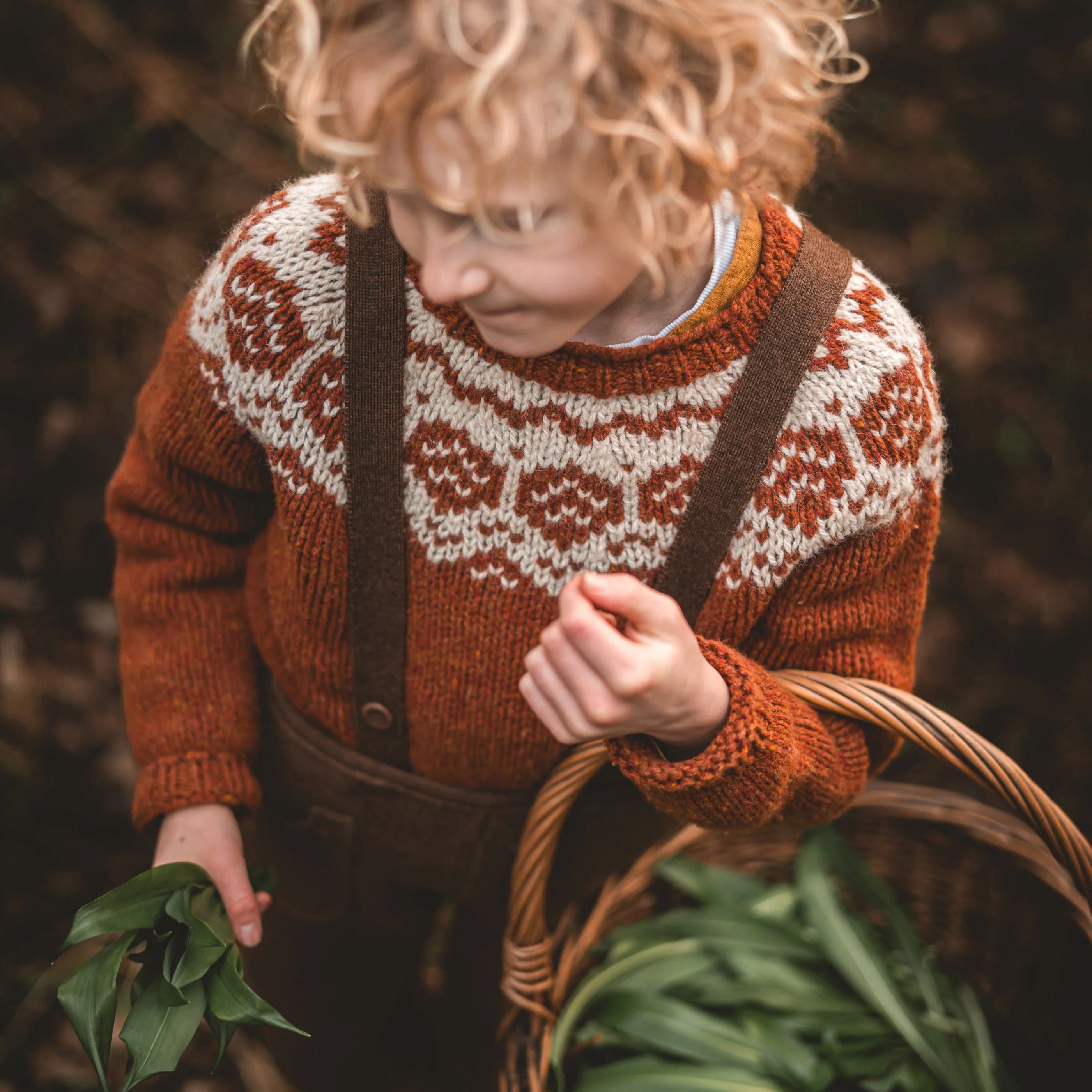River Baby & Kids Pocket Dungarees - Boiled Merino Wool - Hazelnut - Image 6