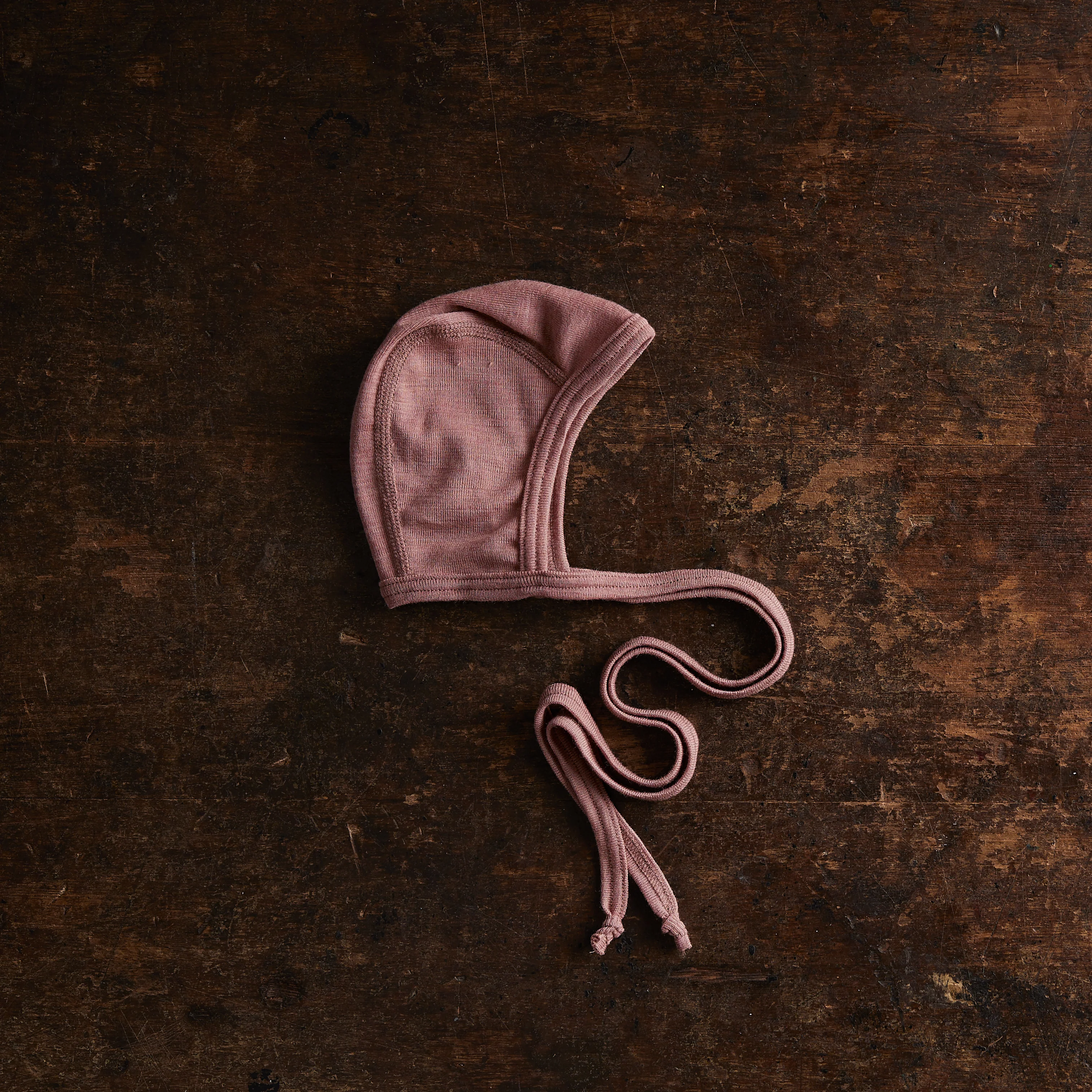 Piculet Baby Bonnet - Merino Wool & Silk - Orchid