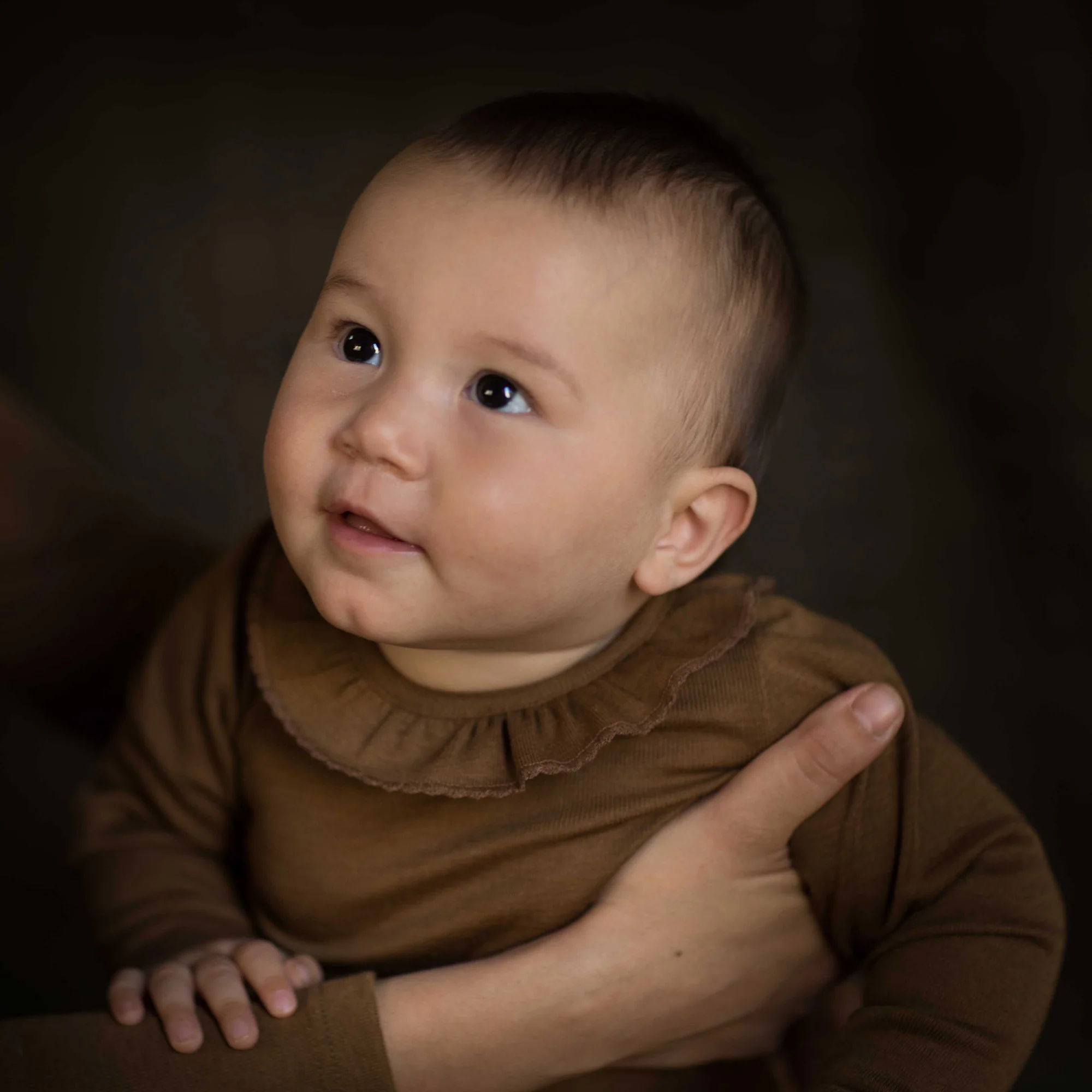 Wren Baby Body - Merino Wool & Silk - Almond - Image 4