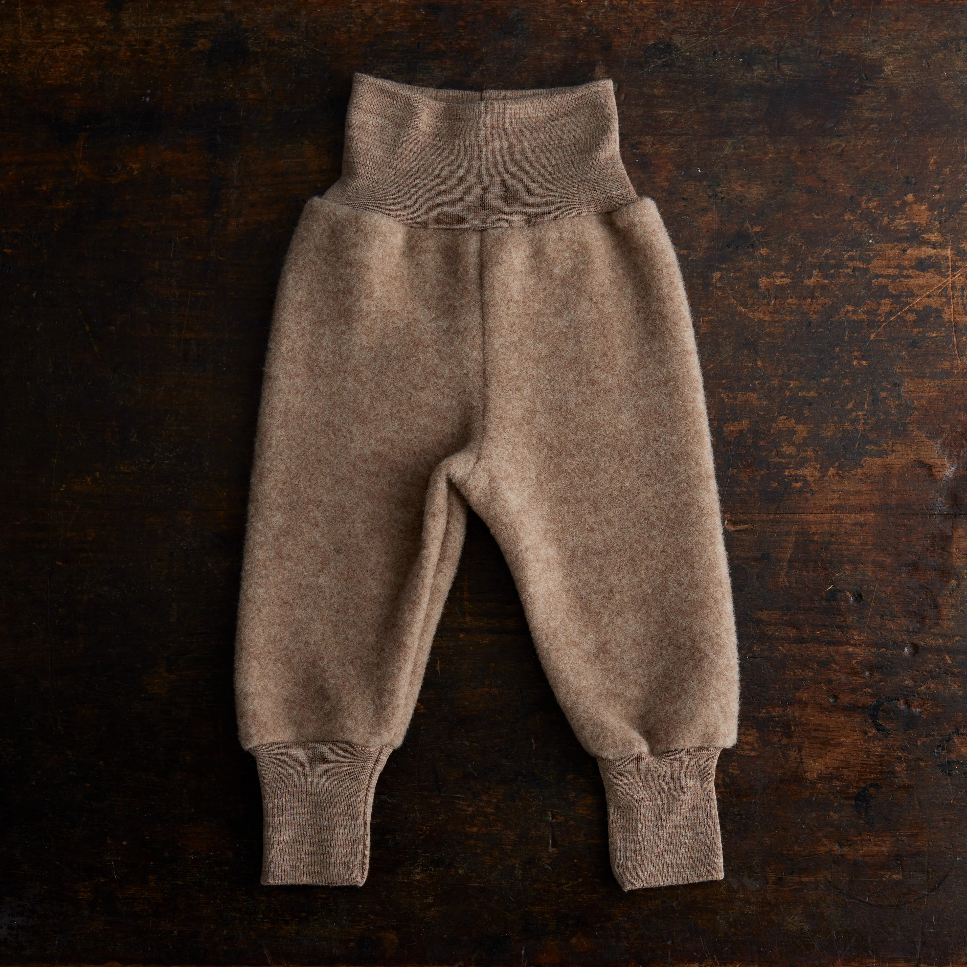 Barbet Baby & Kids Pants - Merino Wool Fleece - Driftwood - Image 3