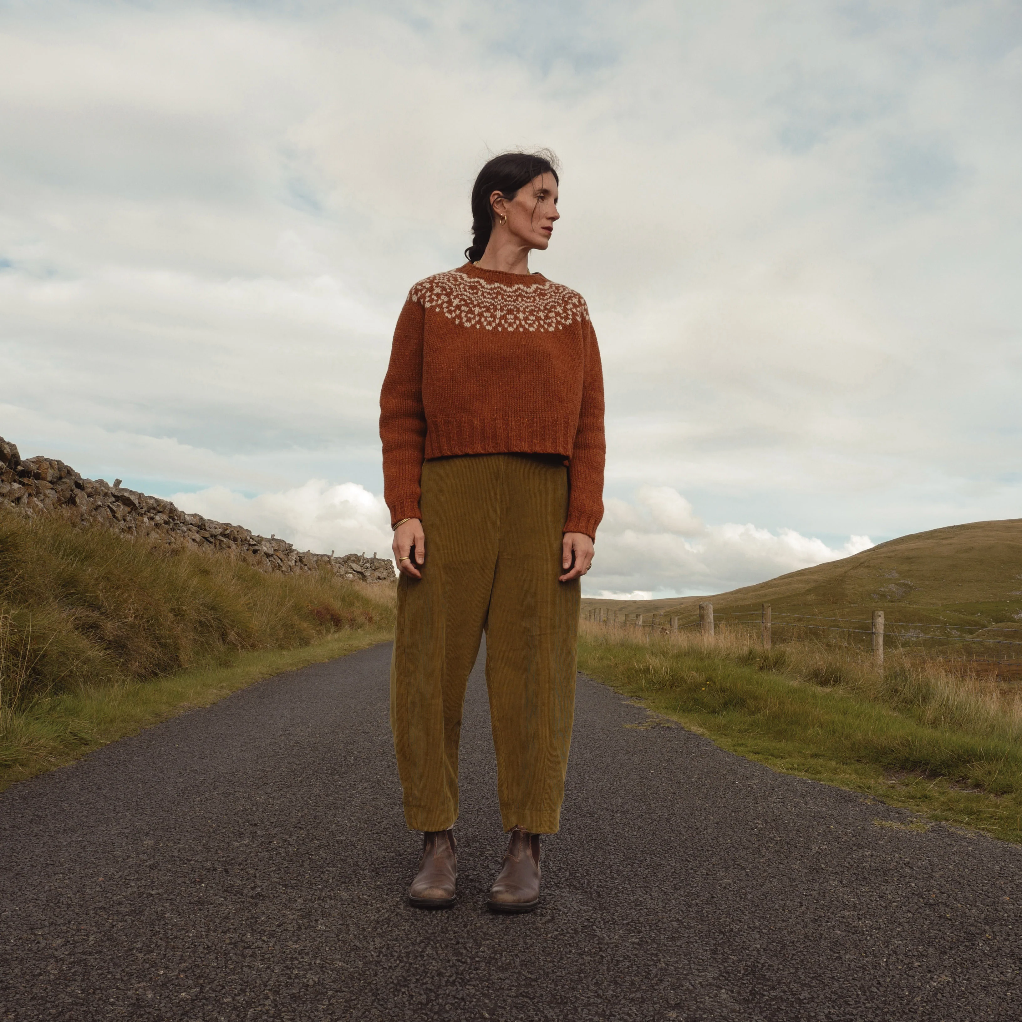 Blackthorn Women's Trousers - Cotton Corduroy - Seaweed