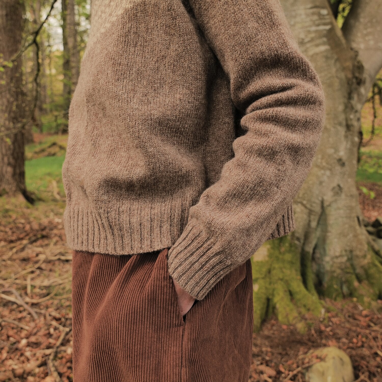 Blackthorn Women's Trousers - Cotton Corduroy - Squirrel - Image 2