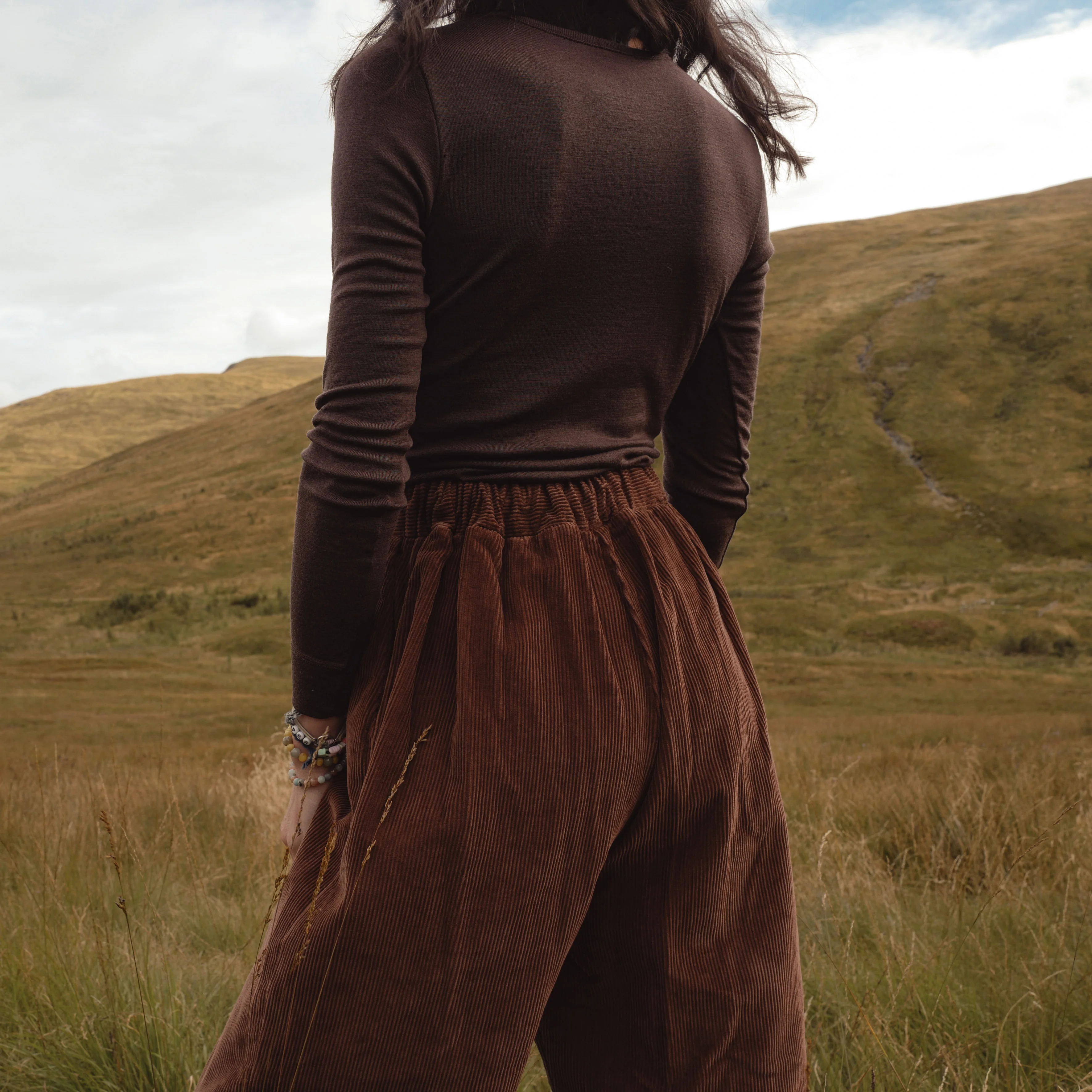 Blackthorn Women's Trousers - Cotton Corduroy - Squirrel - Image 8