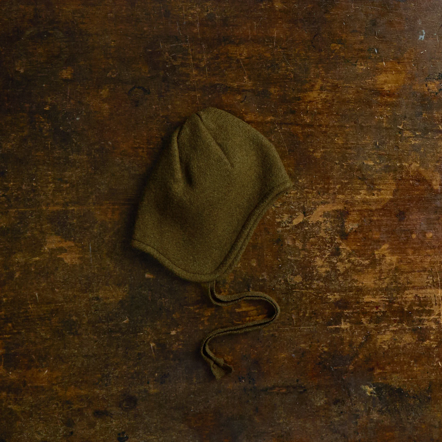 Strath Baby & Kids Hat - Boiled Merino Wool - Seaweed - Image 4