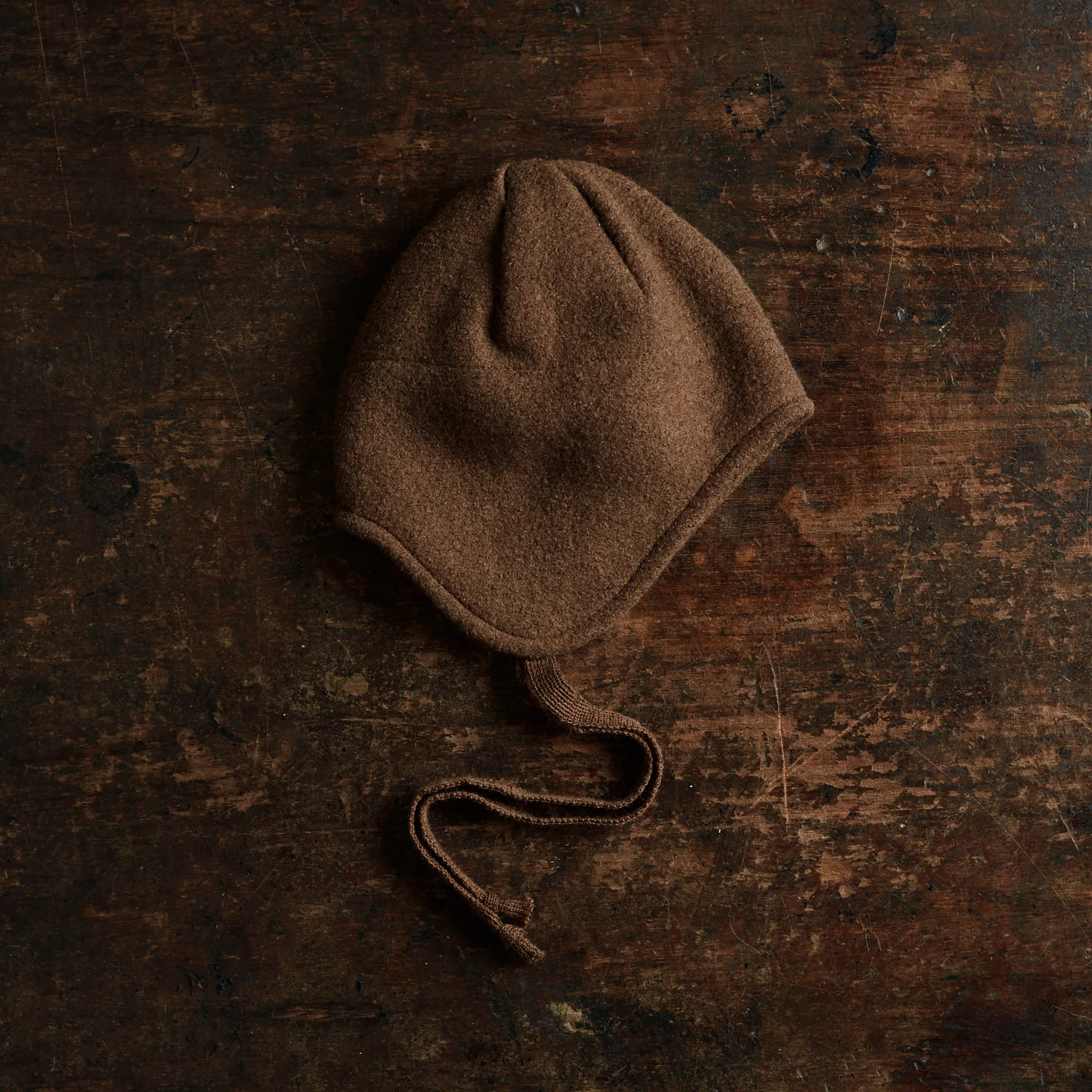 Strath Baby & Kids Hat - Boiled Merino Wool - Hazelnut - Image 2