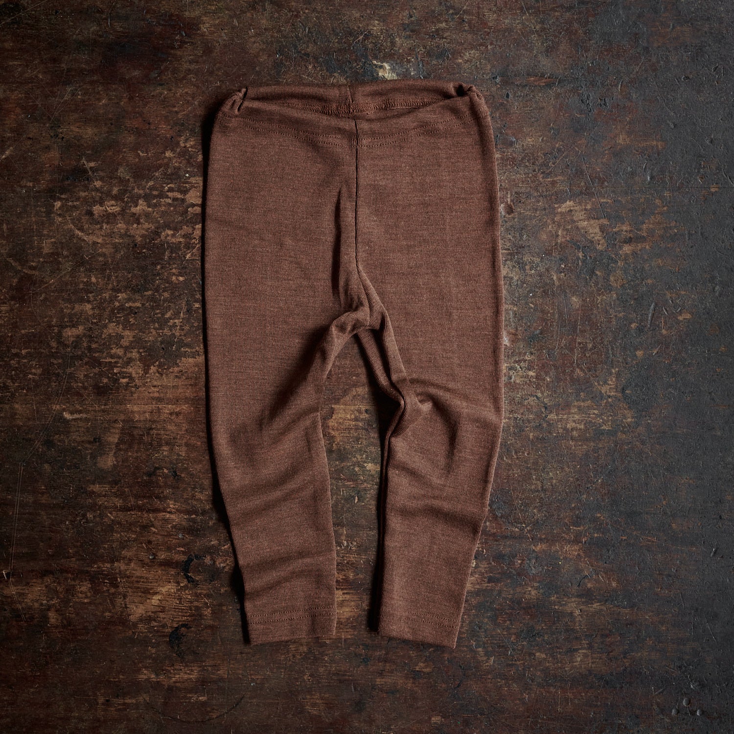 Finch Baby Leggings - Merino Wool & Silk - Squirrel