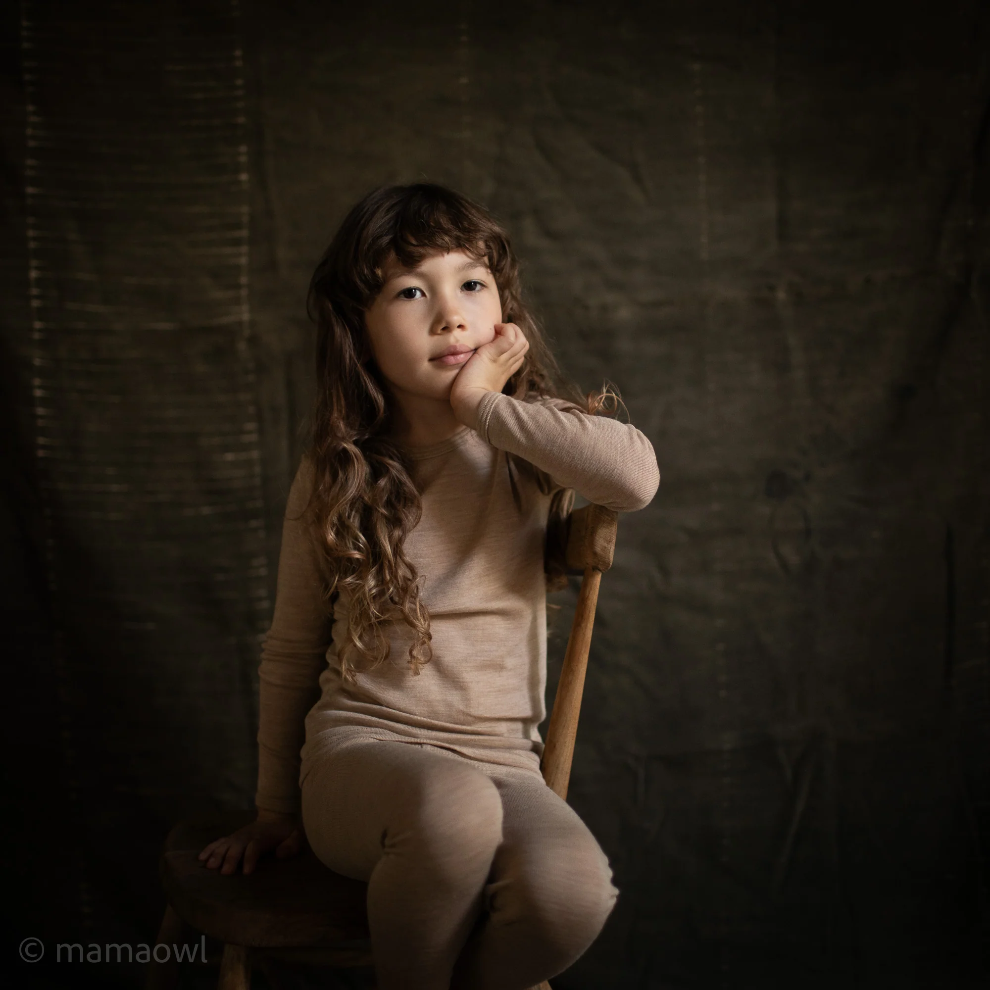 Lark Baby & Kids Top - Merino Wool & Silk - Sandstorm - Image 12
