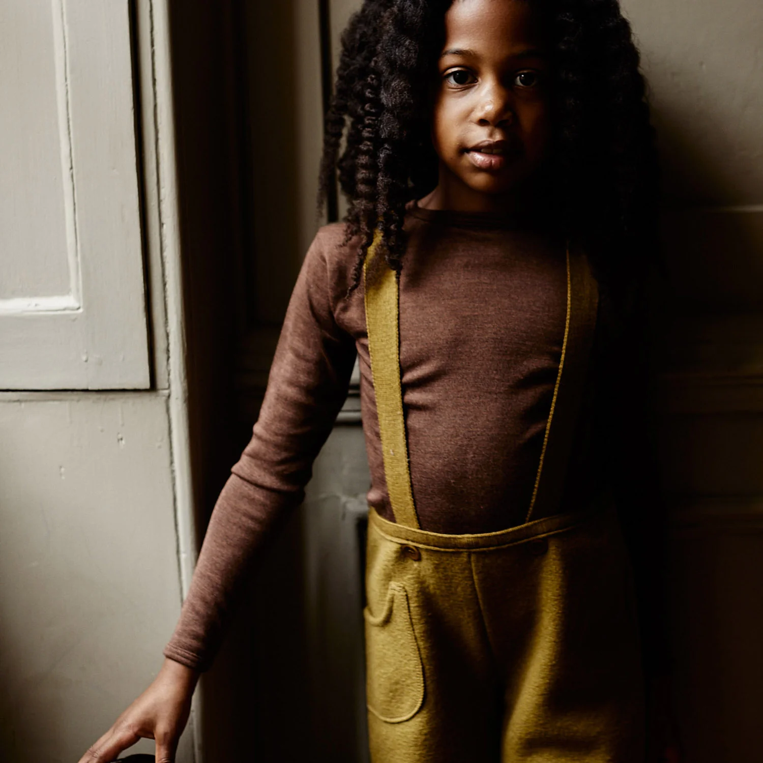 Lark Baby & Kids Top - Merino Wool & Silk - Squirrel - Image 4