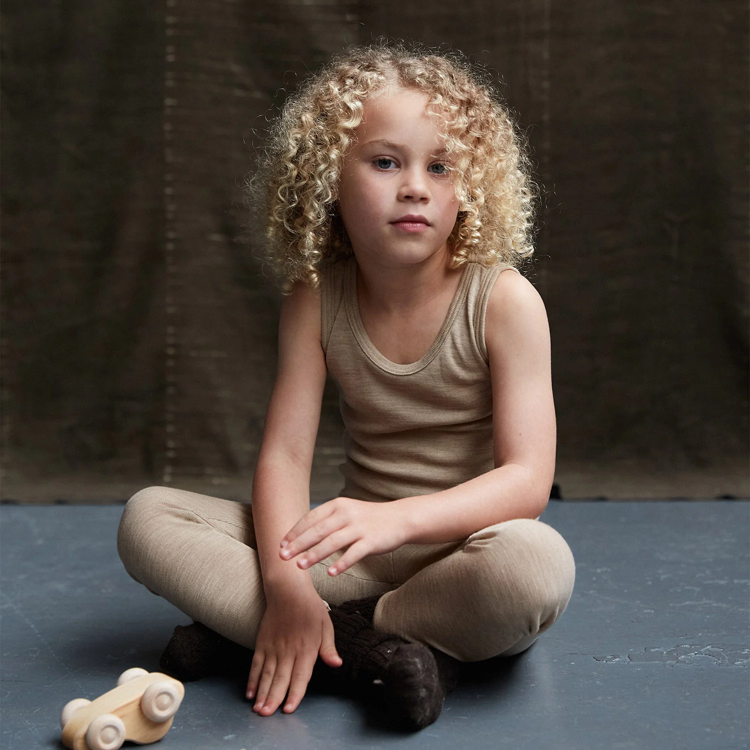 Swift Kids Top - Merino Wool & Silk - Sandstorm - Image 5
