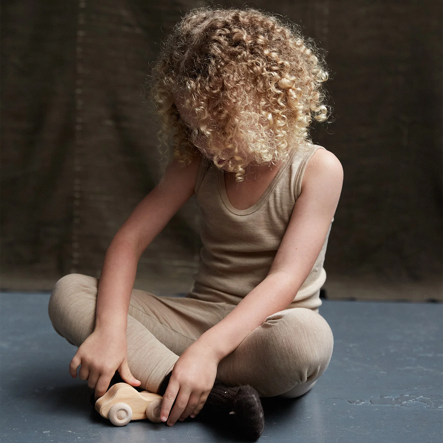 Swift Kids Top - Merino Wool & Silk - Sandstorm - Image 6