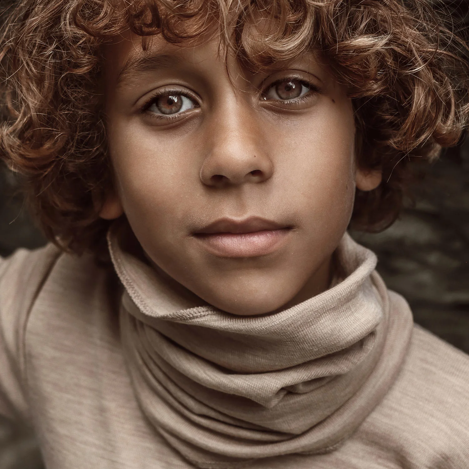 Coot Kids Snood - Merino Wool & Silk - Sandstorm