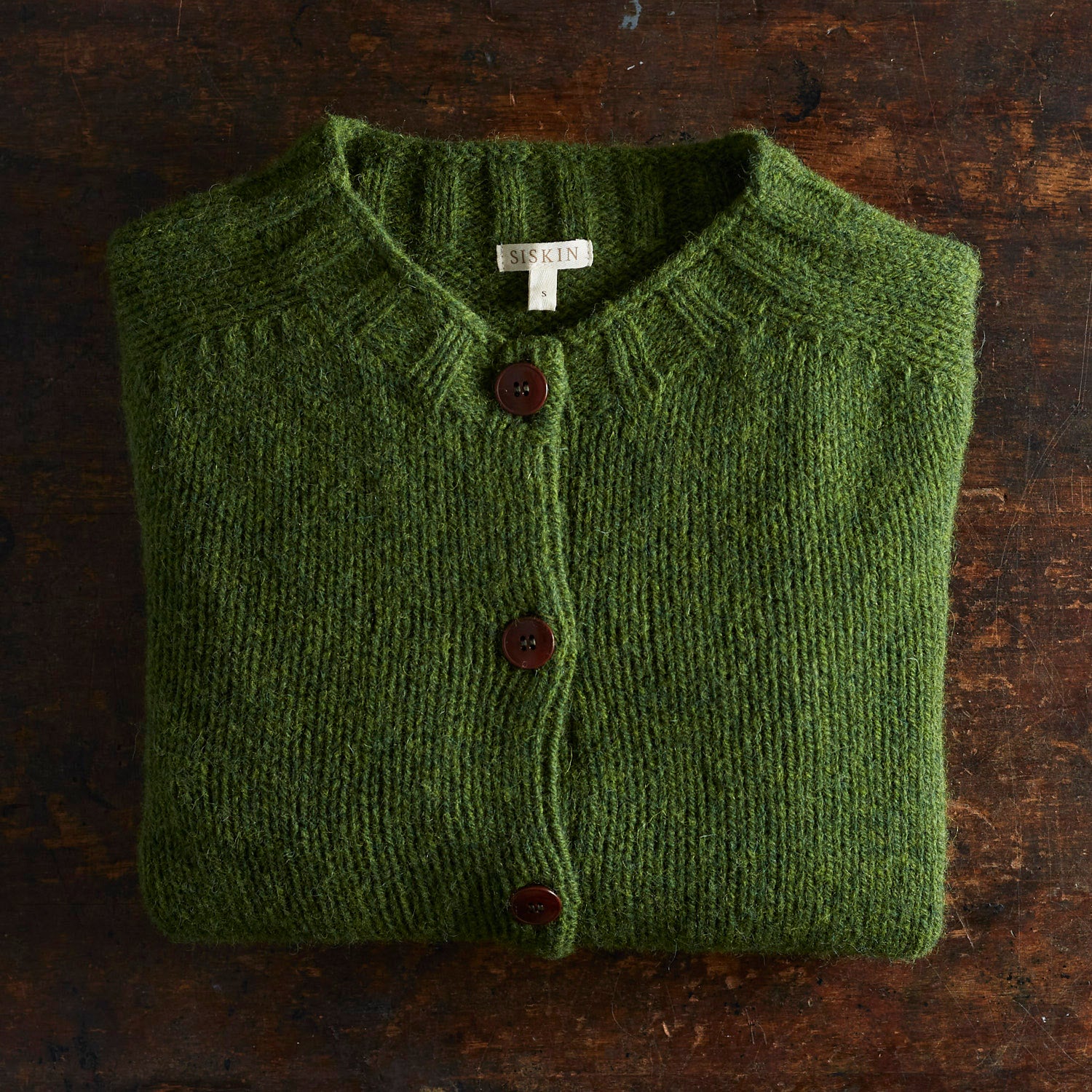Coast Women's Cardigan - British Heritage Wool - Forest - Image 2