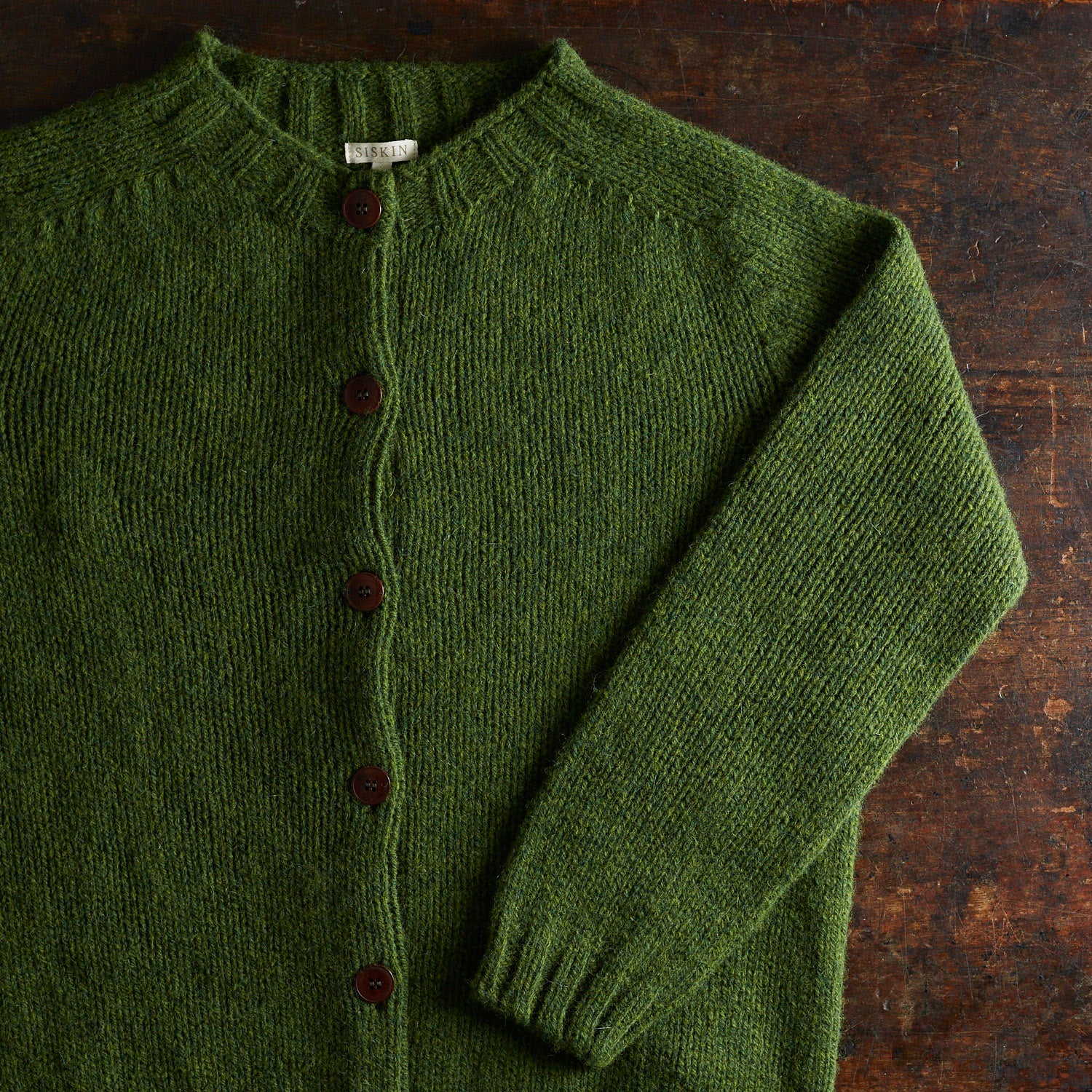 Coast Women's Cardigan - British Heritage Wool - Forest - Image 3