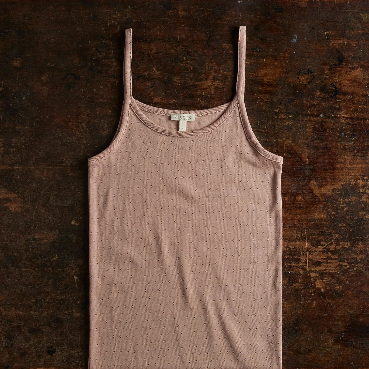 Cygnus Women's Top - Cotton Pointelle - Peony - Image 2