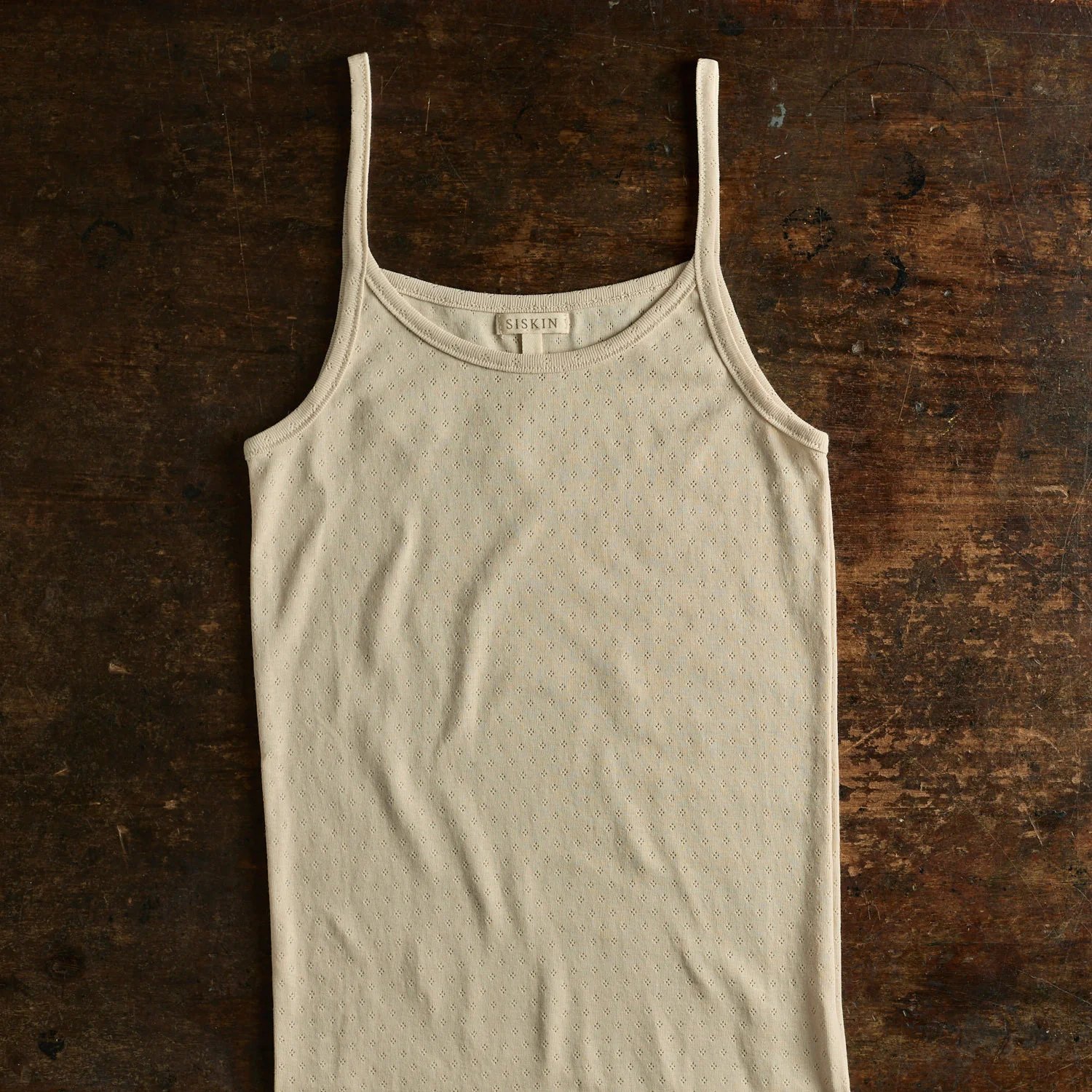 Cygnus Women's Top - Cotton Pointelle - Shell - Image 2