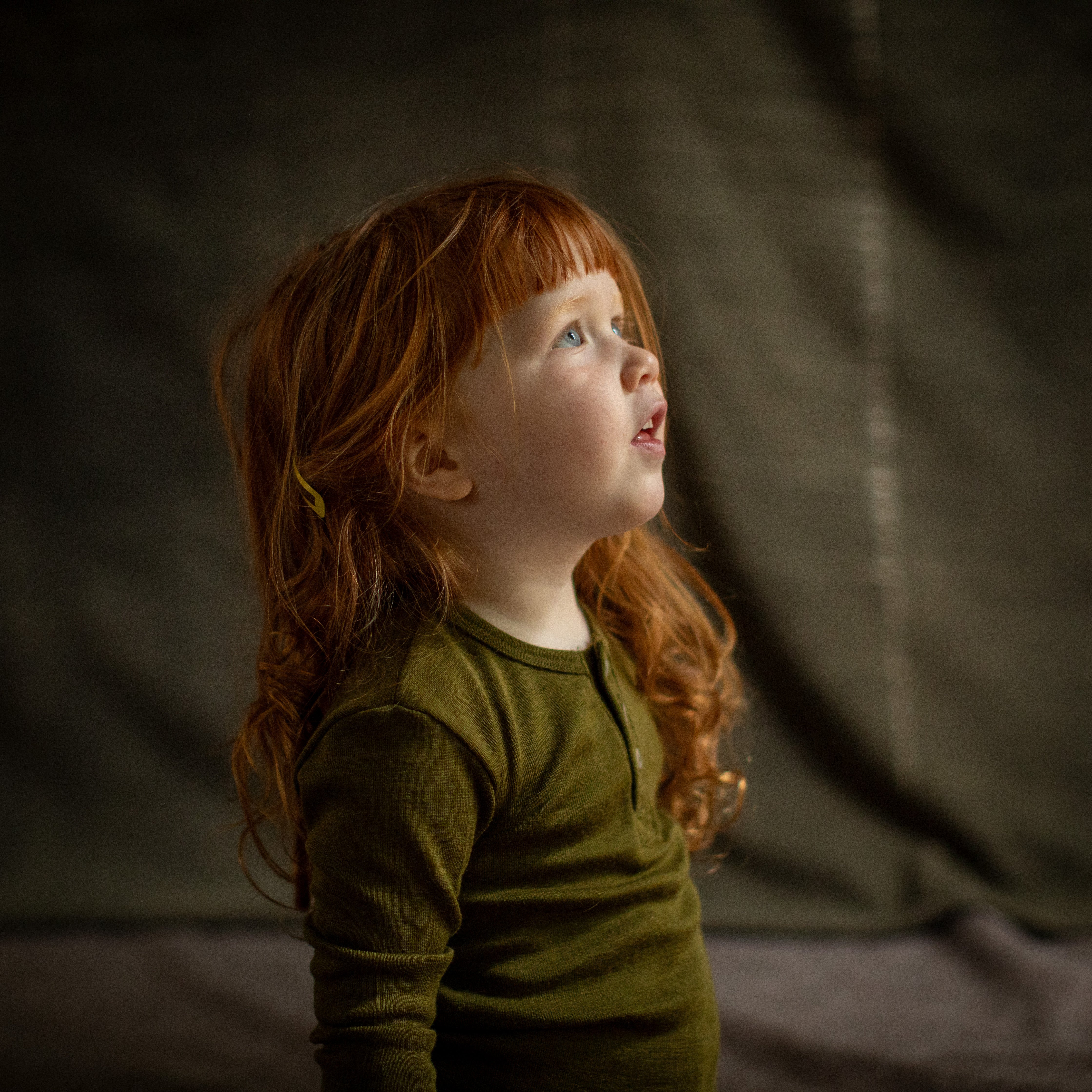 Dunlin Kids Top - Merino Wool & Silk - Seaweed - Image 8