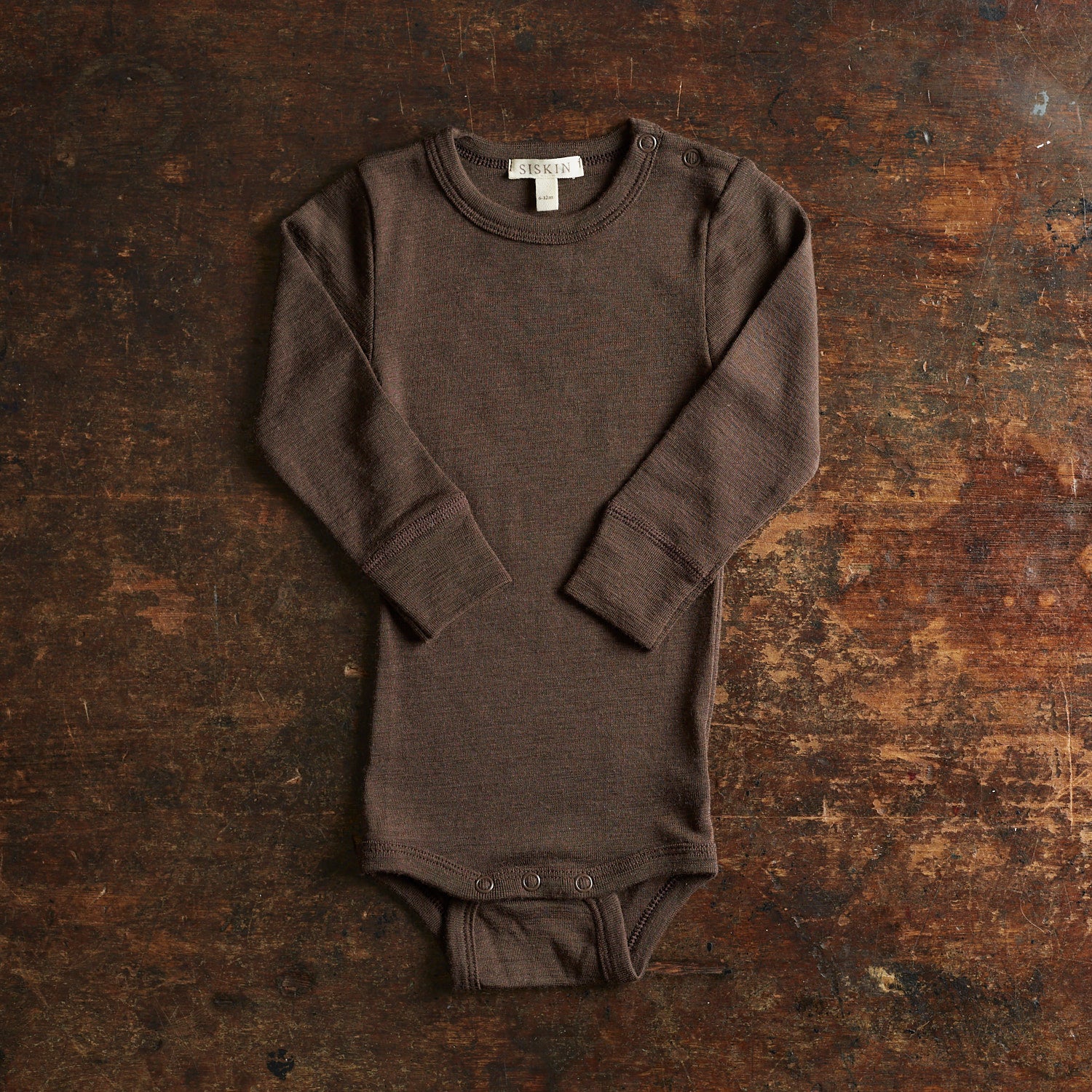 Egret Baby Body - Merino Wool - Bark - Image 3