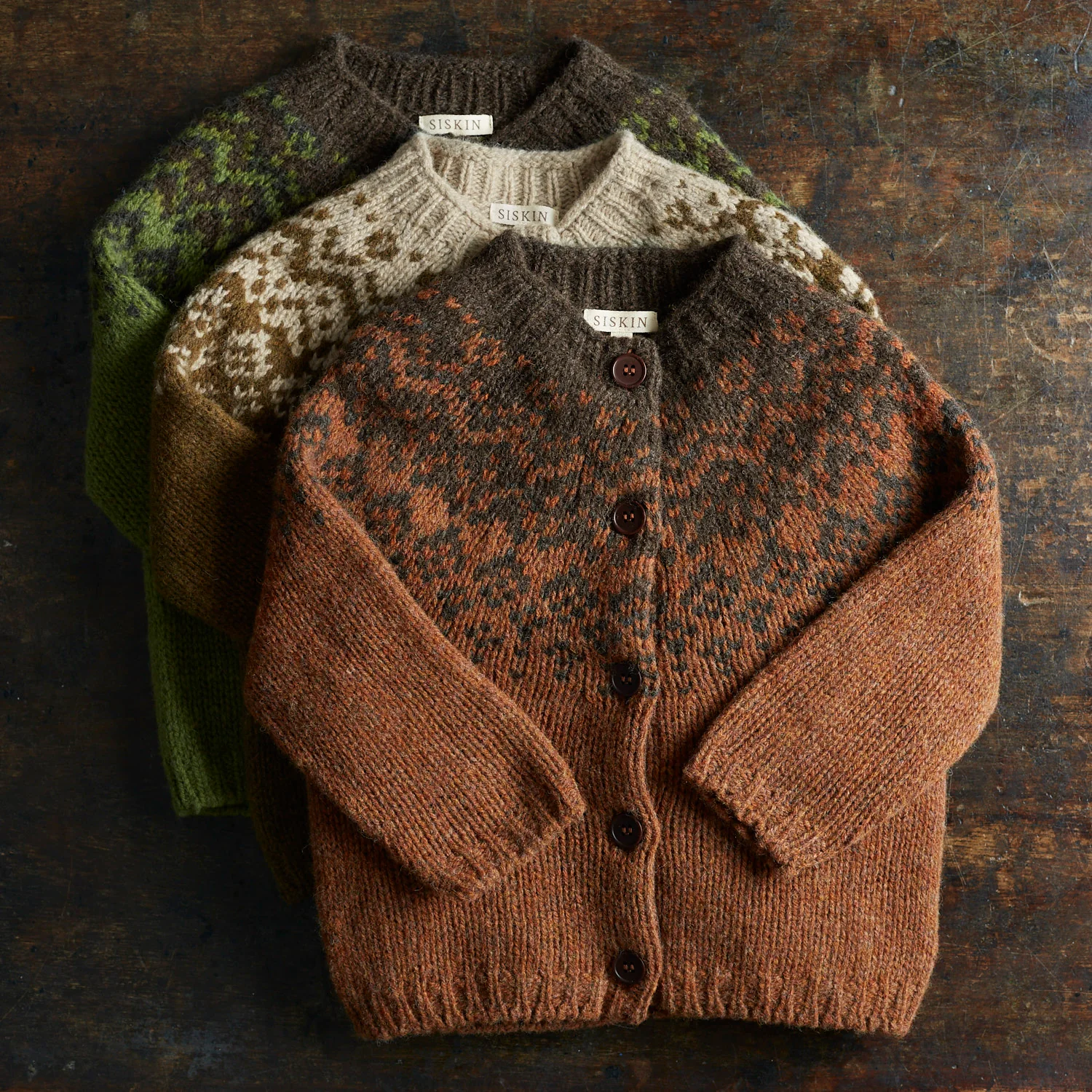 Fauna Baby & Kids Cardigan - Lambswool - Juniper - Image 3
