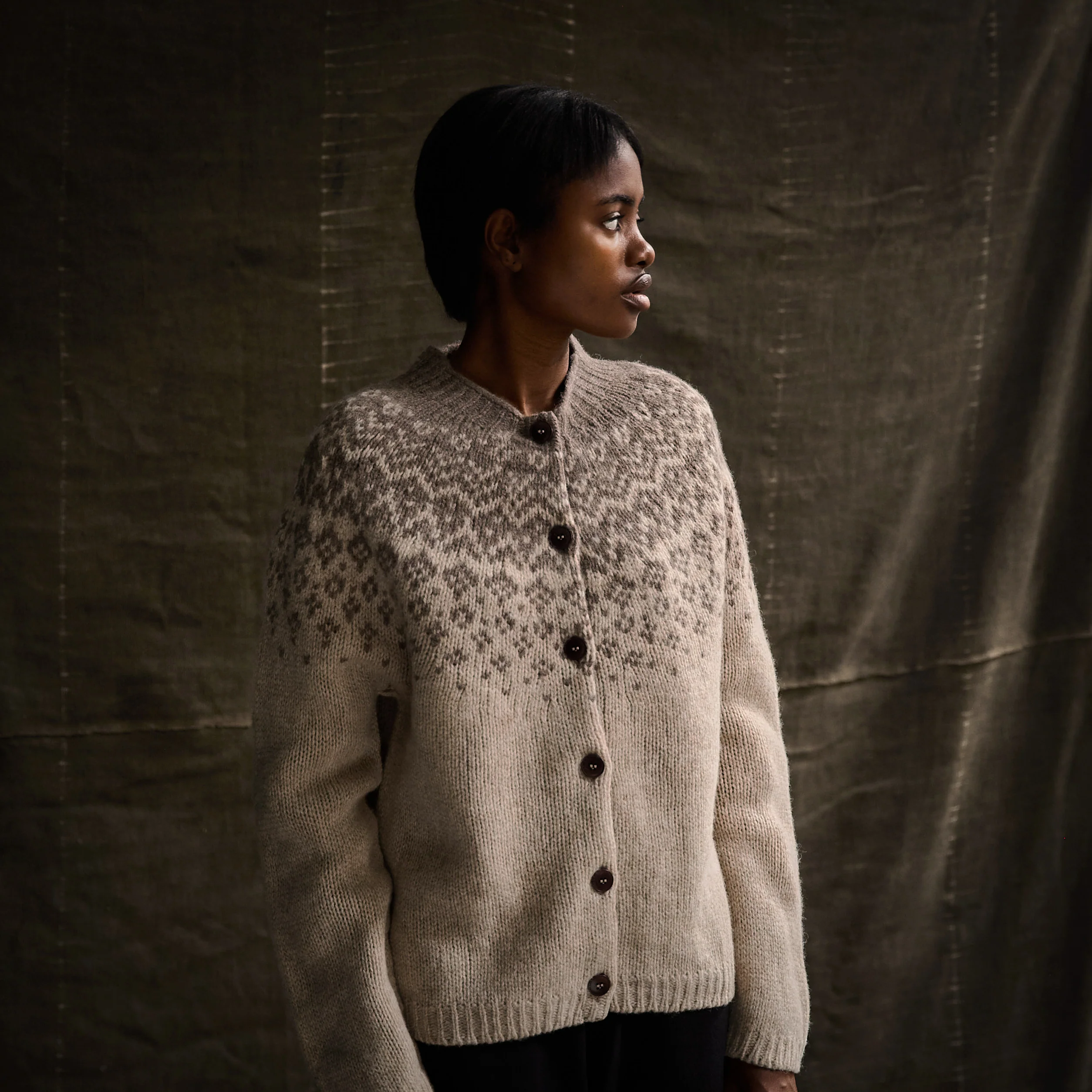 Fauna Women's Cardigan - Lambswool - Mallow - Image 4