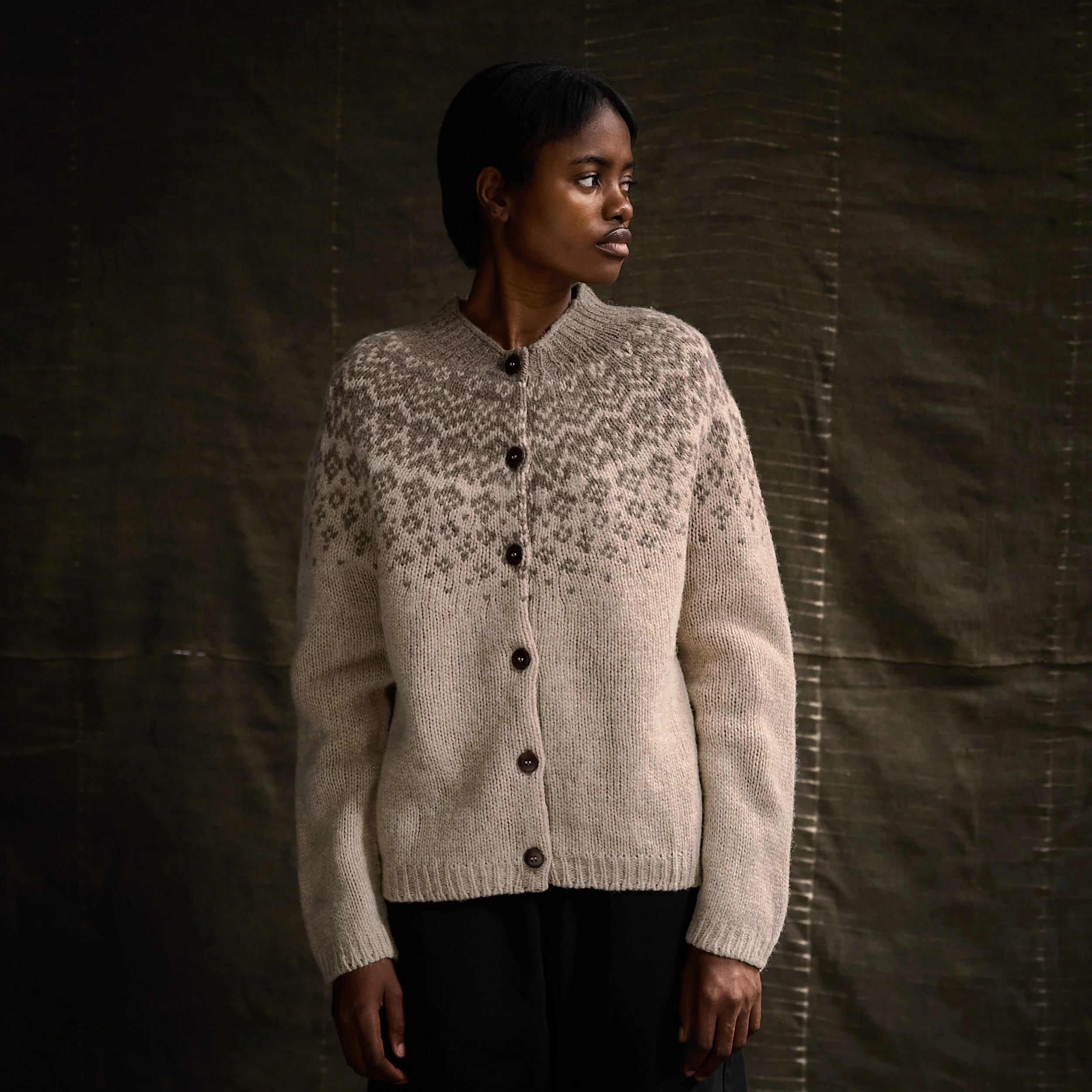 Fauna Women's Cardigan - Lambswool - Mallow - Image 5