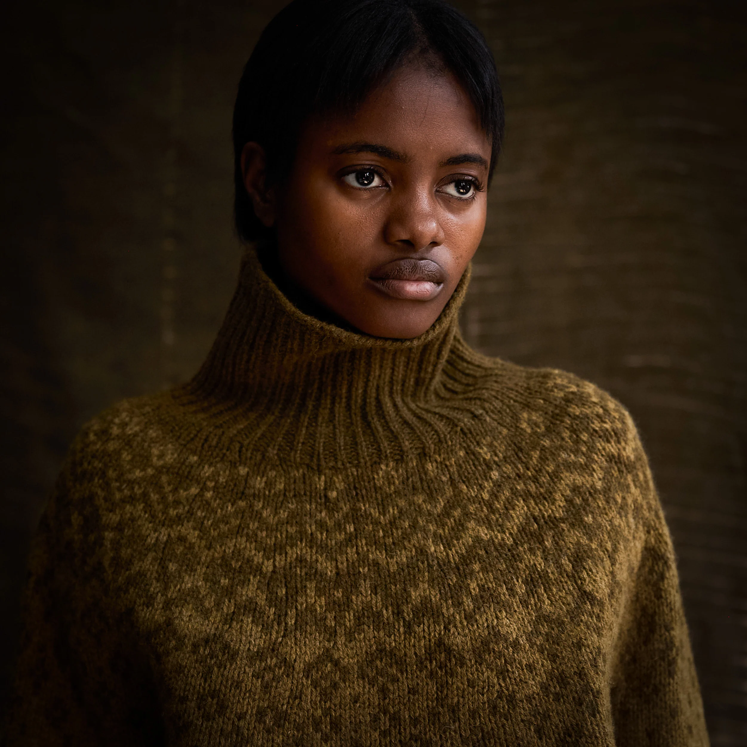 Fauna Women's Rollneck - Lambswool - Asparagus - Image 3