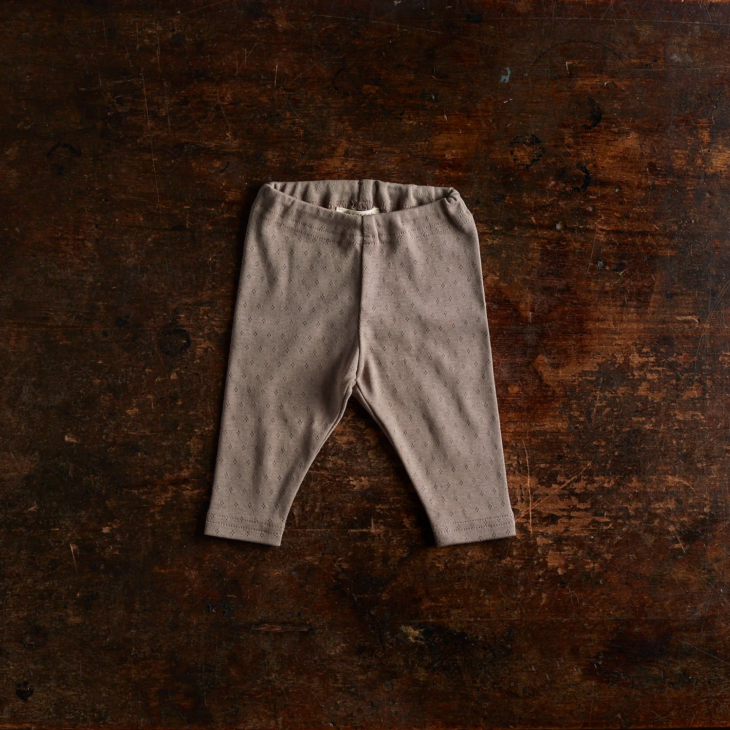 Finch Baby Leggings - Cotton Pointelle - Timber