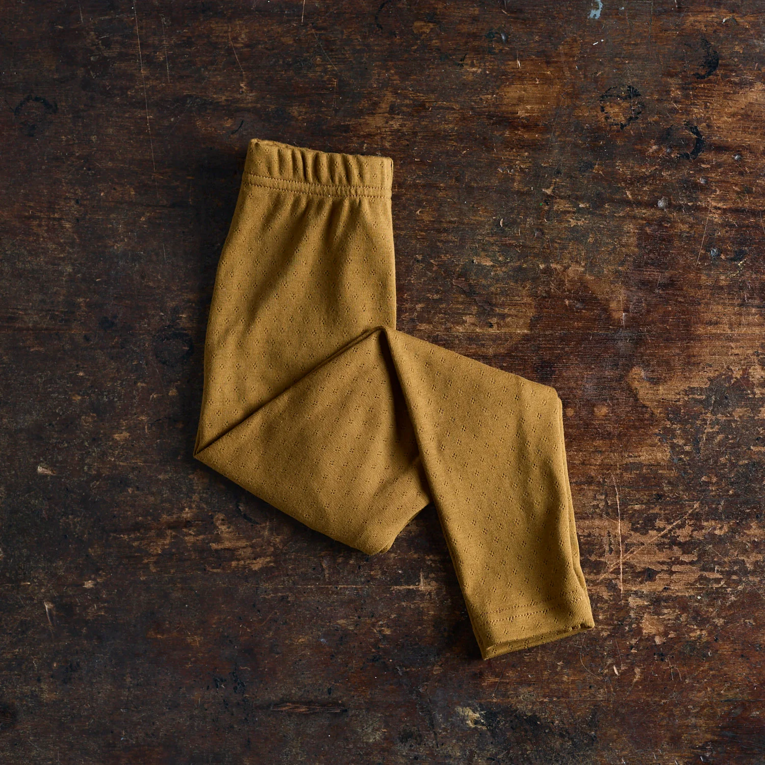 Finch Kids Leggings - Cotton Pointelle - Copper