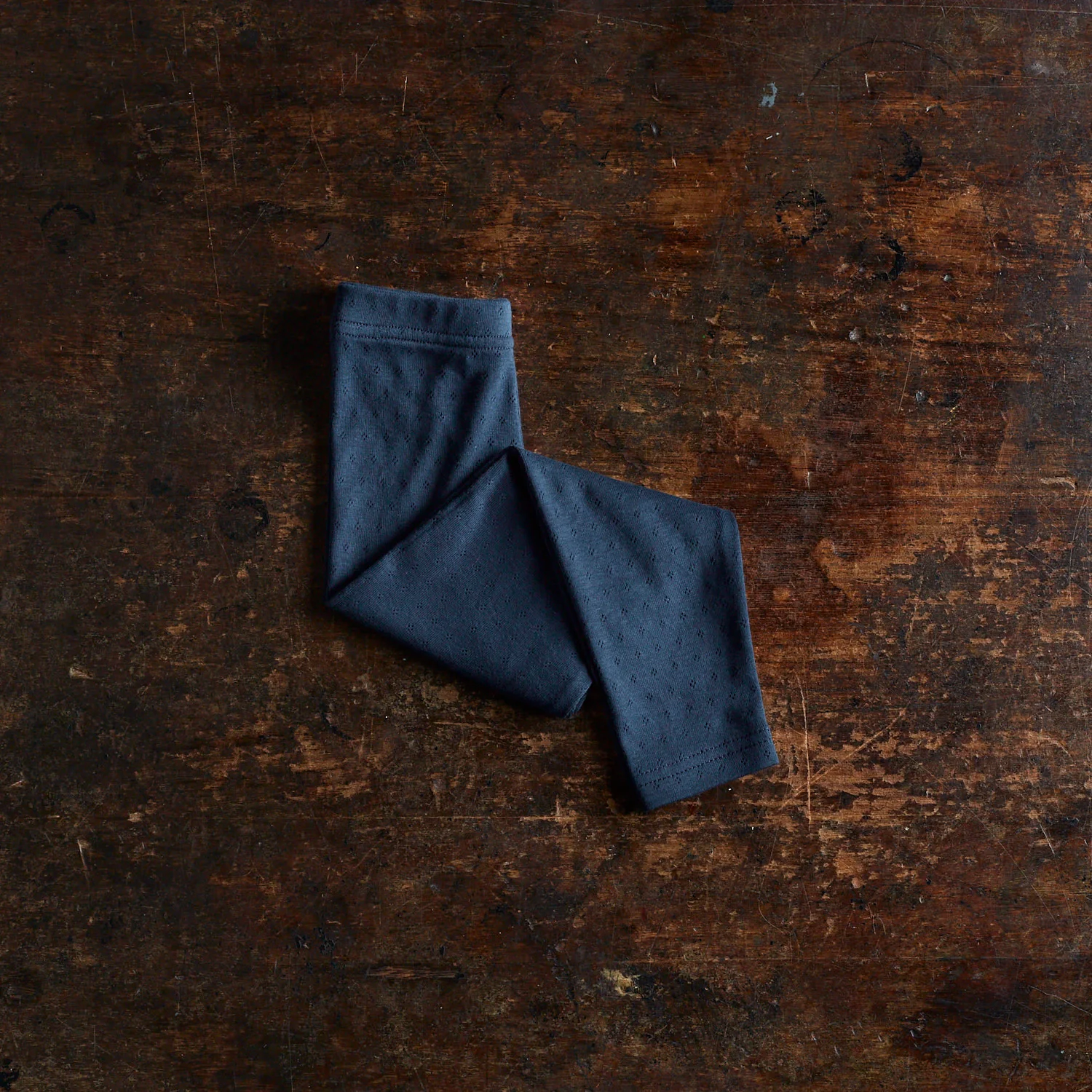 Finch Baby & Kids Leggings - Cotton Pointelle - Midnight - Image 2