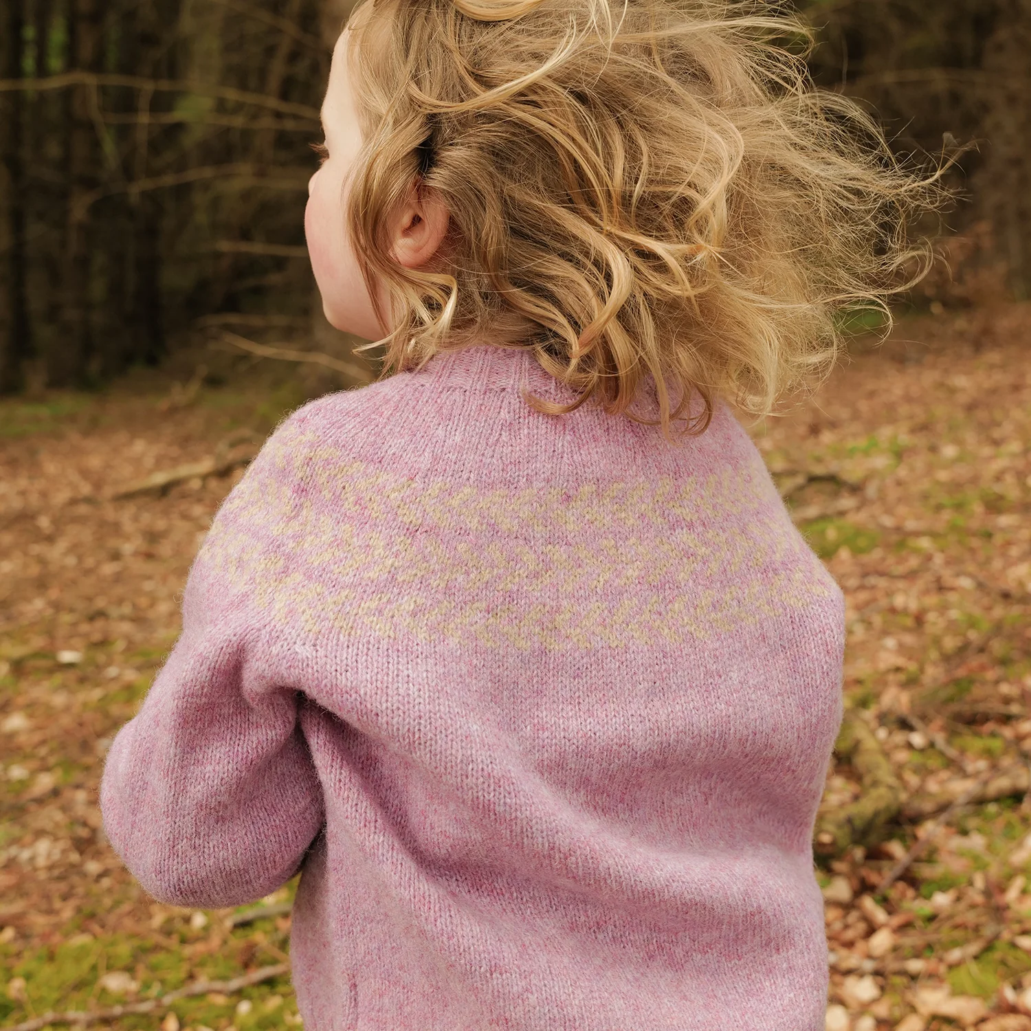 Garden Baby & Kids Sweater - Lambswool - Clematis - Image 2