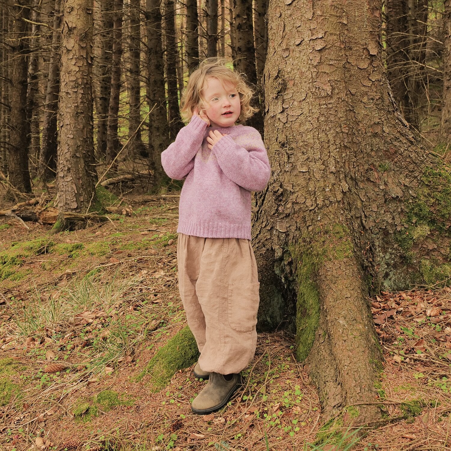 Garden Baby & Kids Sweater - Lambswool - Clematis - Image 3
